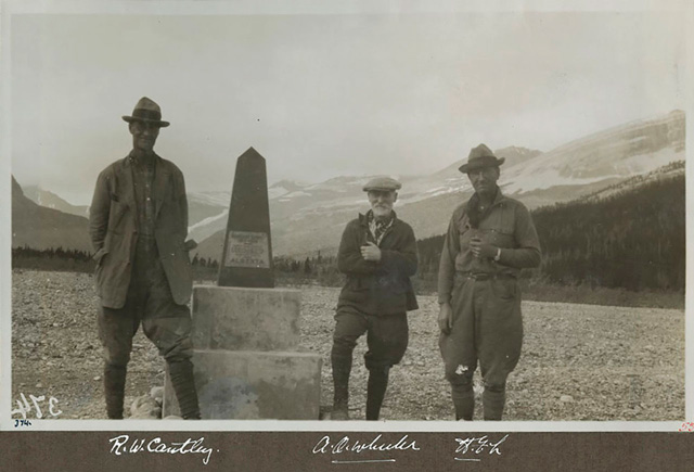 R.W. Cautley and A.O. Wheeler in 1924..