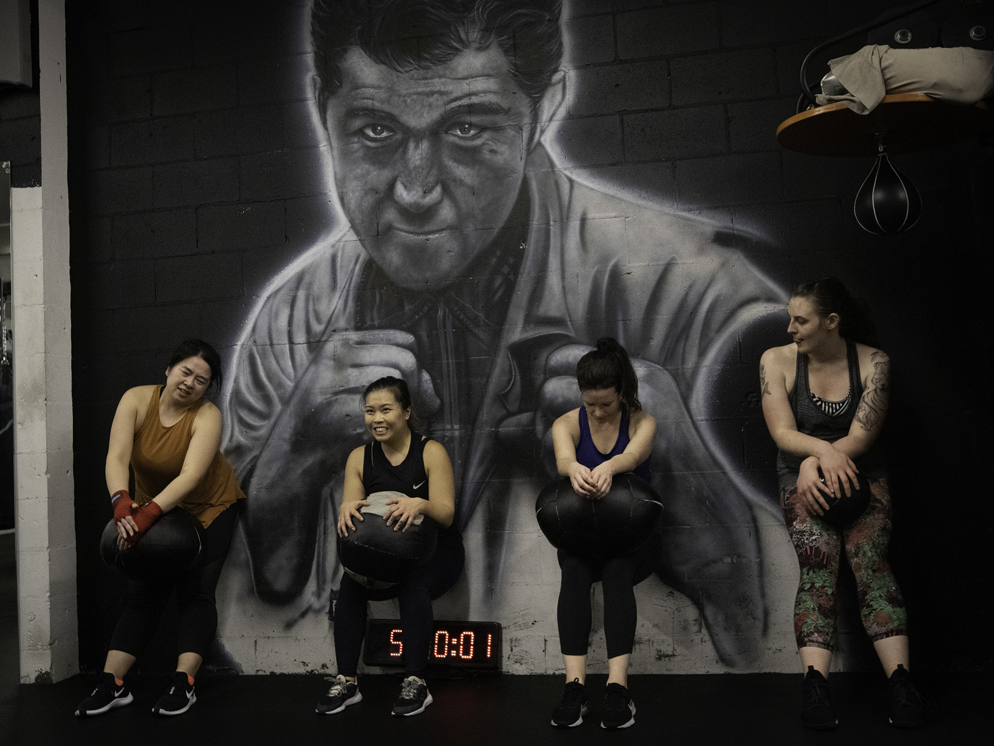 Women who train at Eastside Boxing say the club offers a supportive and safe environment. (Maryse Zeidler/CBC)