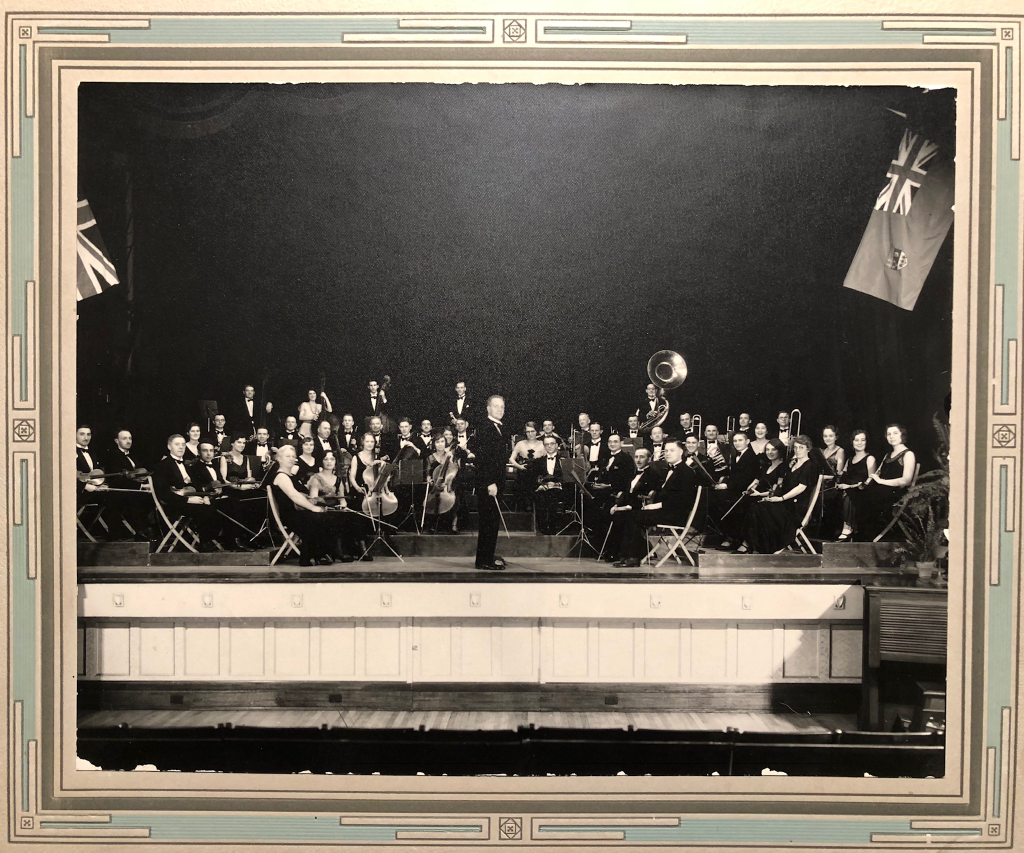 Musicians seen performing at Darke Hall in this 1929 photo. (RSO Archives)