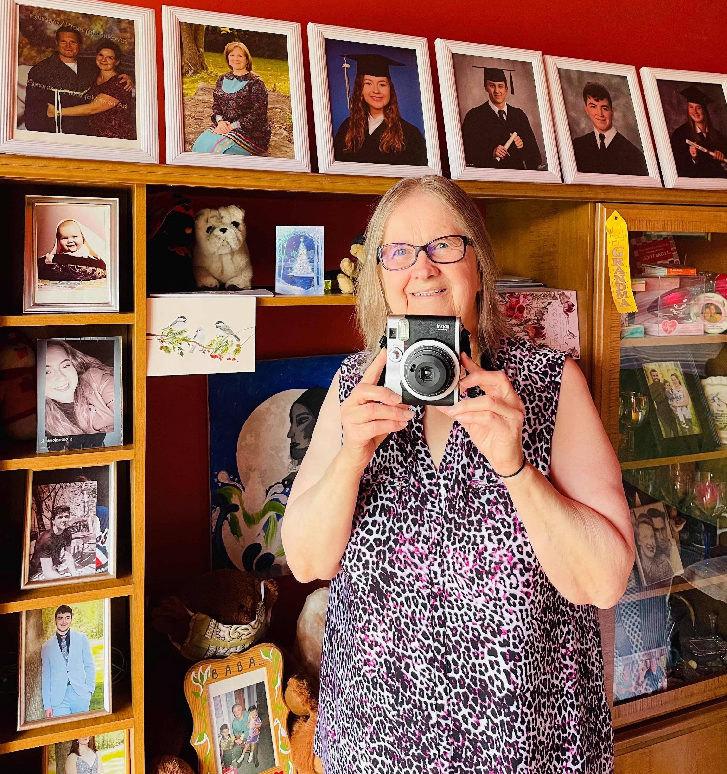 Sha'teiohseriio Patton's grandmother Helen Lahache Meloche was among the many family members she took photos of while borrowing the instant camera last month. (Sha'teiohseriio Patton)