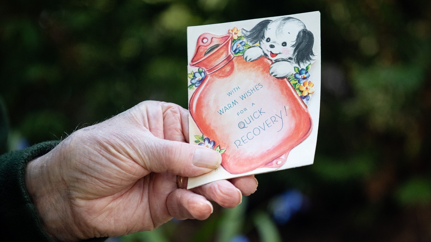 A get well card given to Don Robertson in the 1940s when he had scarlet fever. (Maggie MacPherson/CBC)