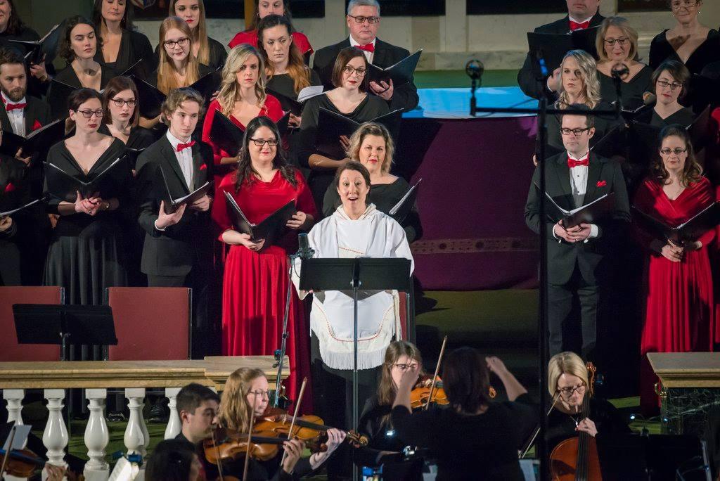 Soprano Deantha Edmunds performing in the Makkipok concert. (Paul Kinsman)