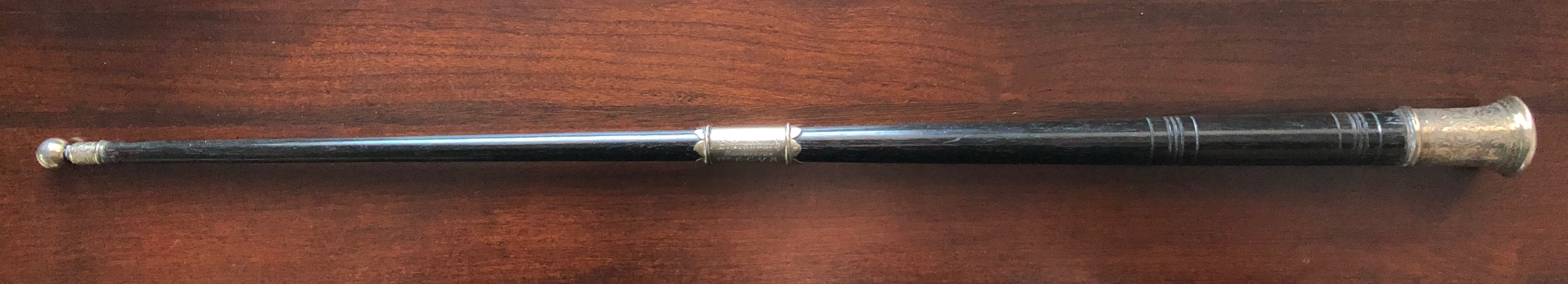 As a parting gift when he left Edinburgh in 1904,members of the military band Laubach conducted gave him a specially made baton, which his descendants still have in their possession. They have now loaned the baton to the RSO for its 110th anniversary celebration. (RSO Archives)