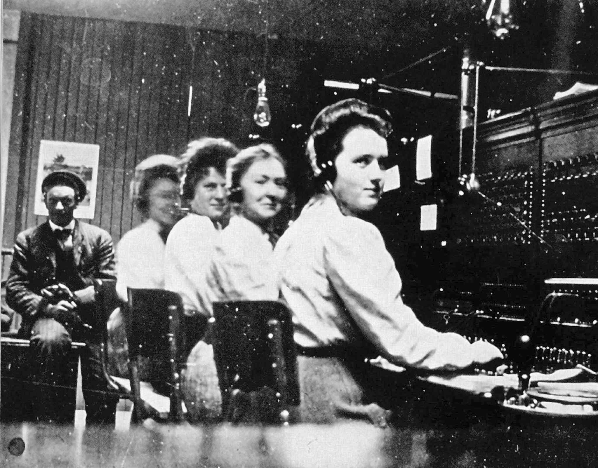 Telephone operators known as the Hello Girls were the first to walk out on May 15, 1919. (Western Canadian Pictorial Index)