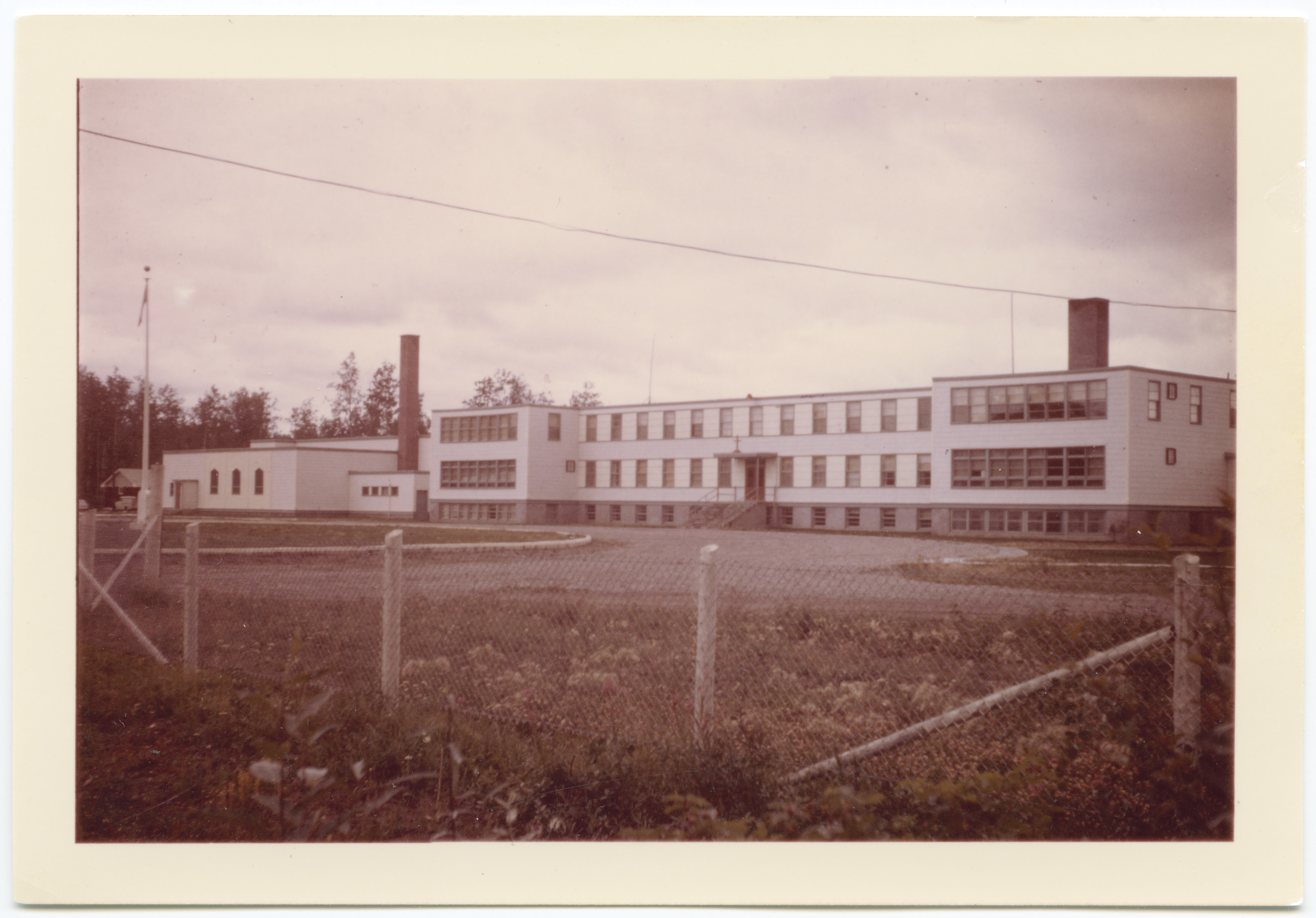 The Lower Post residential school, where Loverin's mother was a student, closed in 1975. Stories of abuse are common among the school's former students. (Yukon Archives)