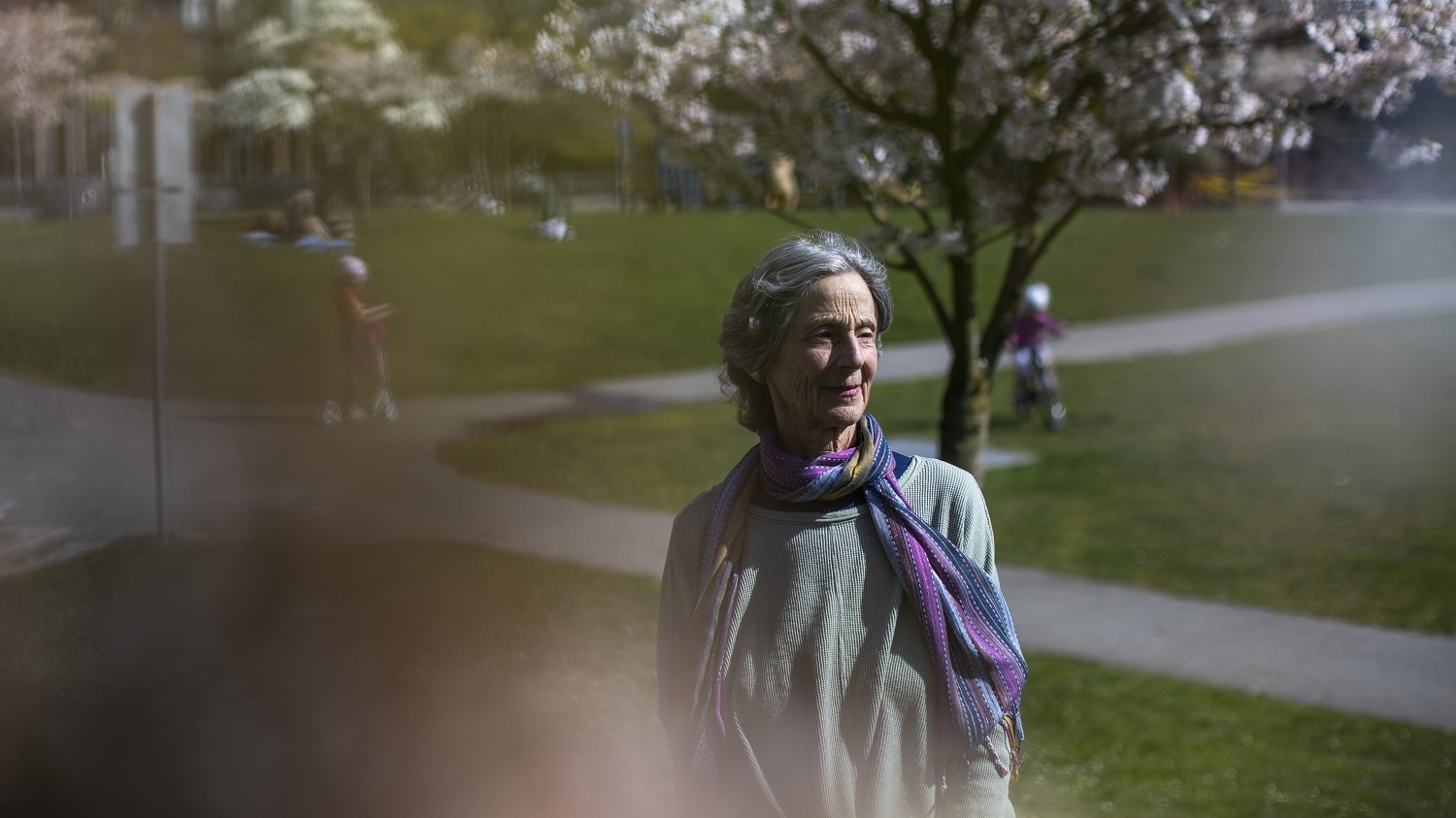 Aviva Martin makes a point of getting out of her condo for a walk almost every day. (Ben Nelms/CBC)