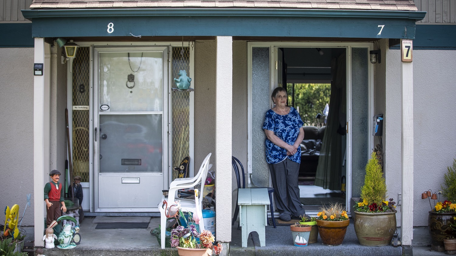“All we’re being asked to do is to stay home and watch TV. Let’s get it in perspective," says Joan Maxwell. (Ben Nelms/CBC)