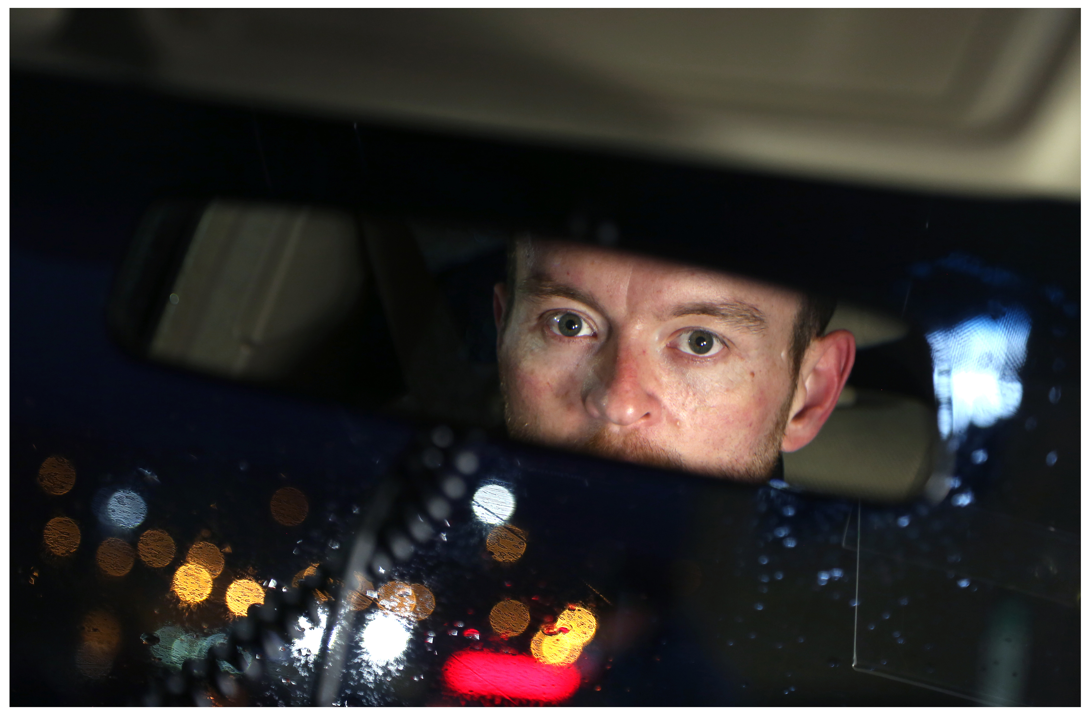 In the darkness, cab drivers often don't know who is climbing into their back seat.  (Paul Daly/CBC)