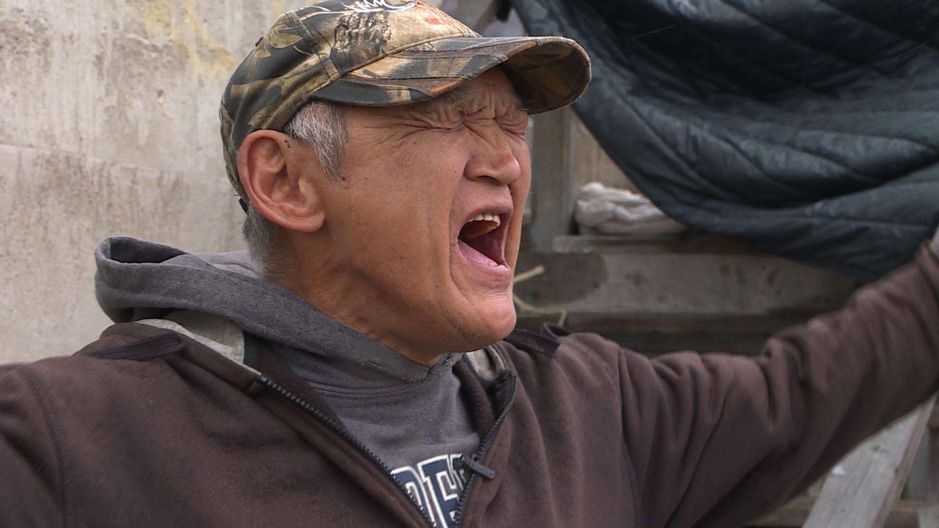 Ikkusek says when he is alone, he 'bawls,' or shouts to make himself feel better. (Jacob Barker/CBC)