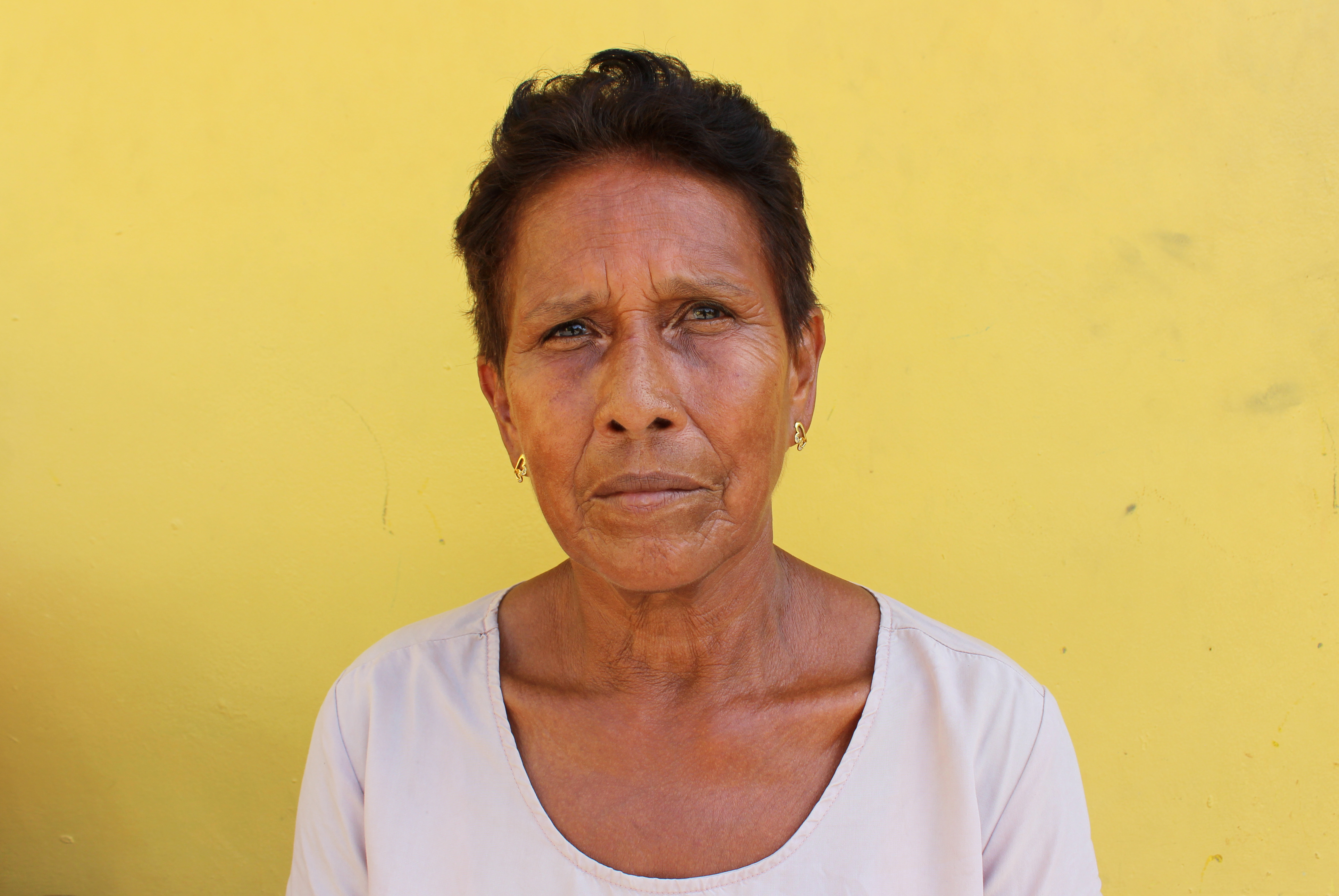  Reina Gladys Guevara now lives in El Progreso, an hour’s drive from the banana plantations where she worked for more than 20 years. (María José Burgos/CBC)