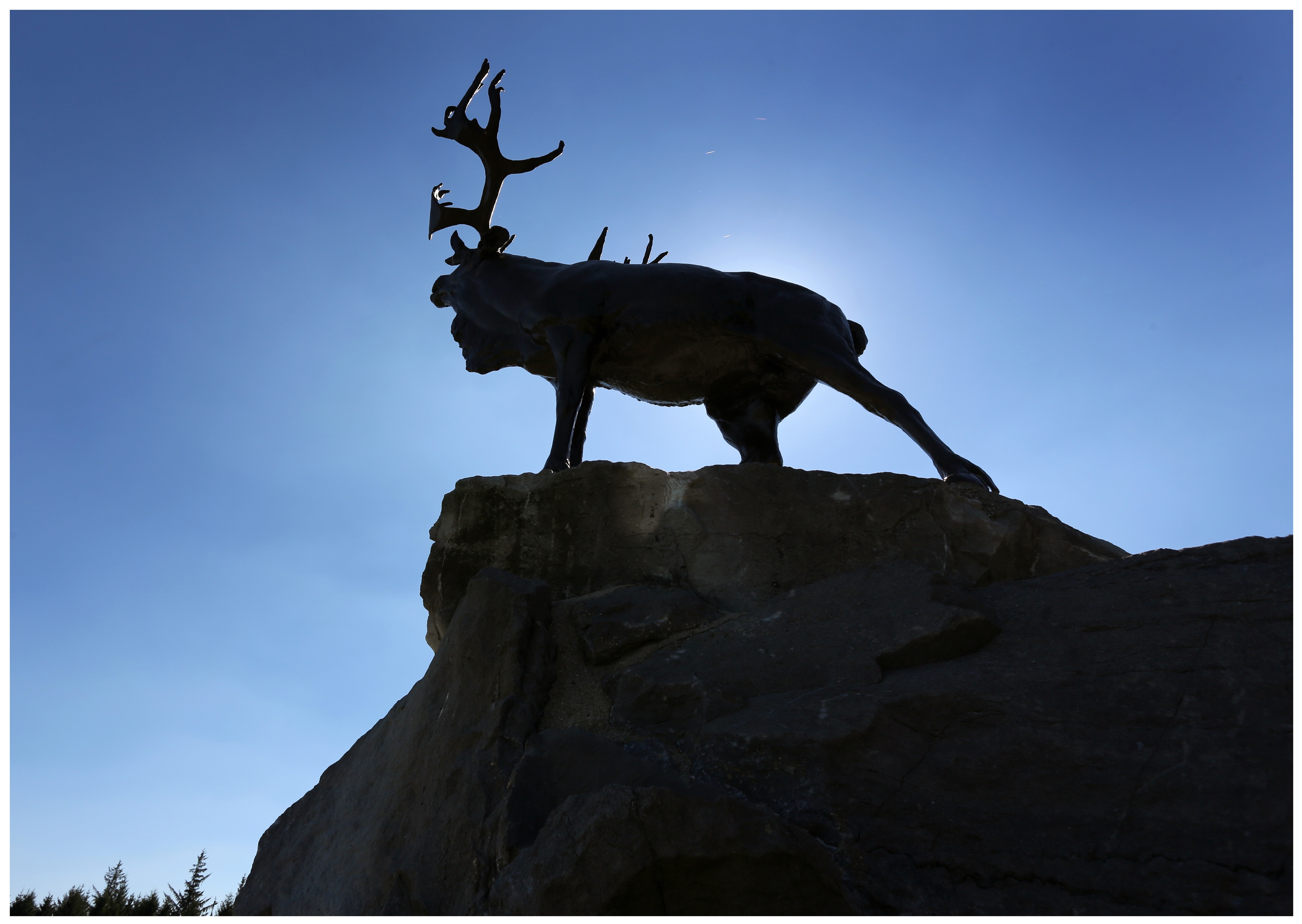  The silhouette of the Caribou statue at the Newfoundland Memorial in Beaumont-Hamel. (Paul Daly) 