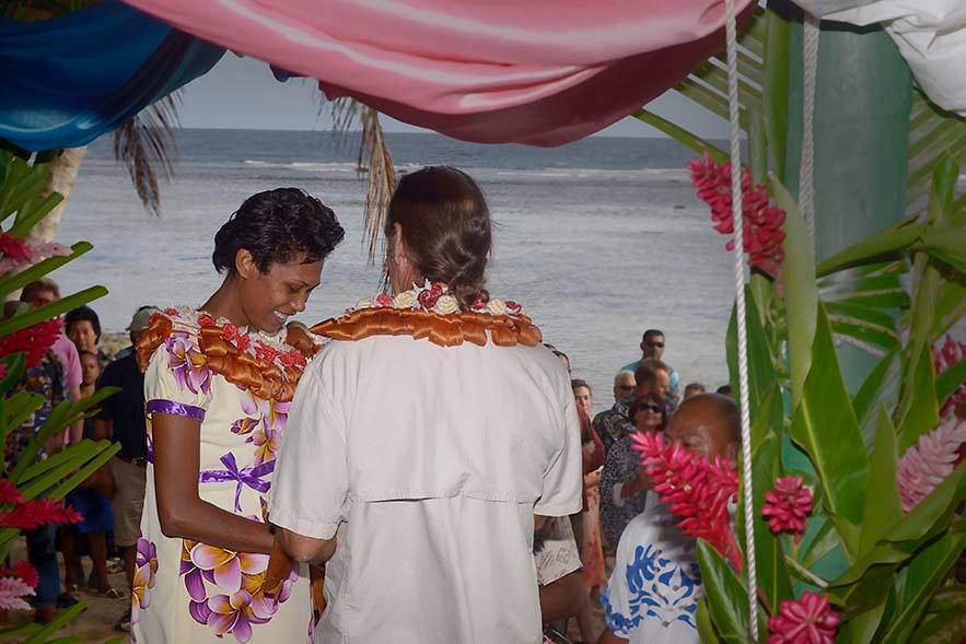 Krieger surprised his family back home in Canada when he married a Fijian woman. (Courtesy Peter Stevenson)