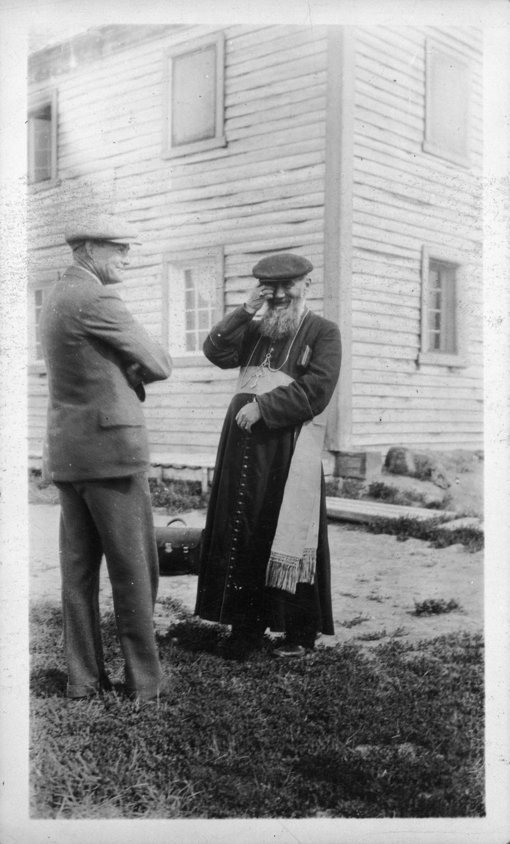 Bishop Gabriel Breynat, known as the "flying bishop," oversaw the vast Mackenzie Diocese. He was well-known and trusted by Indigenous communities in the North. (Library and Archives Canada)