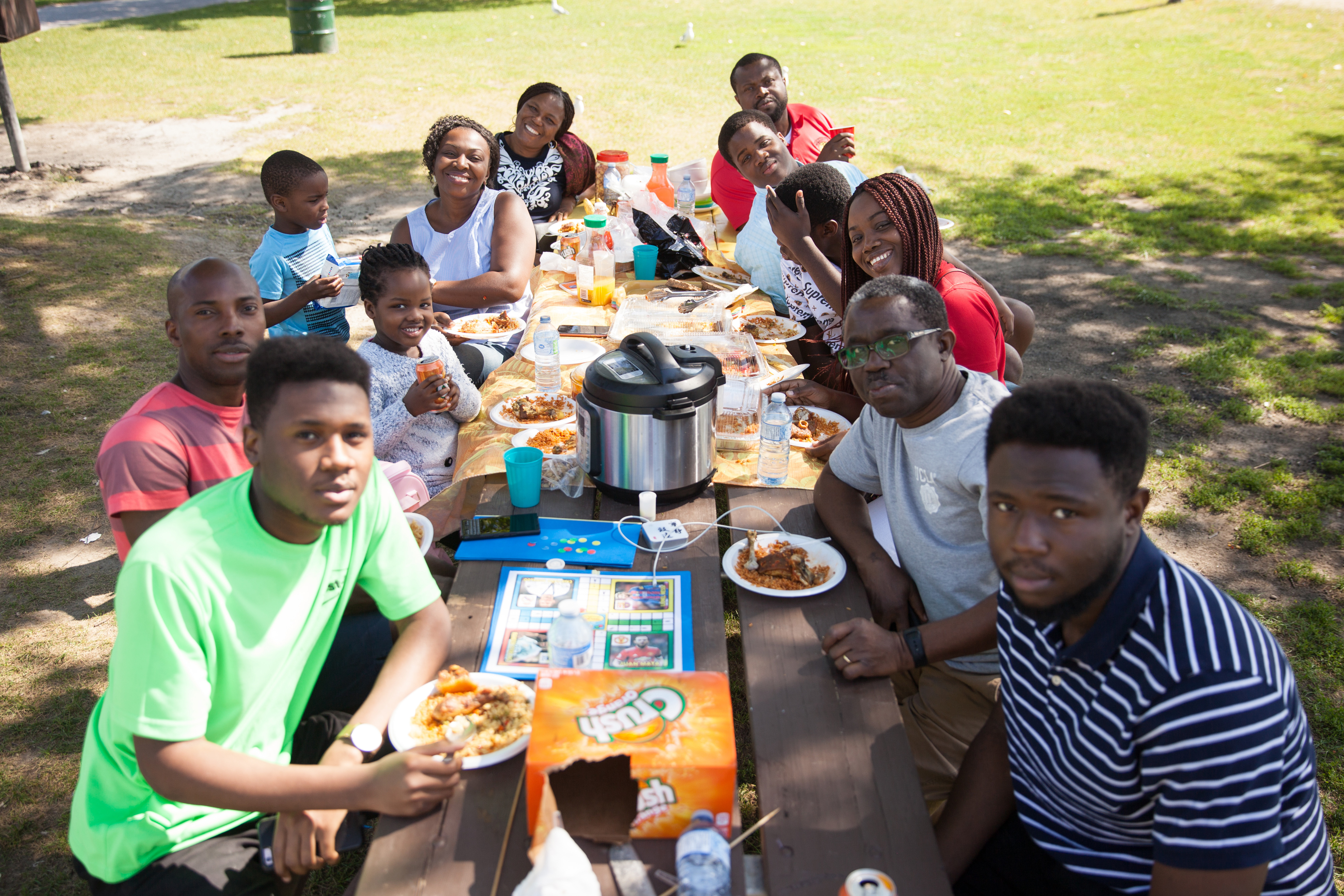 Onyiye Abu gets up early to get a good spot at Mooney's Bay for a picnic with her family and friends. (Fangliang Xu)