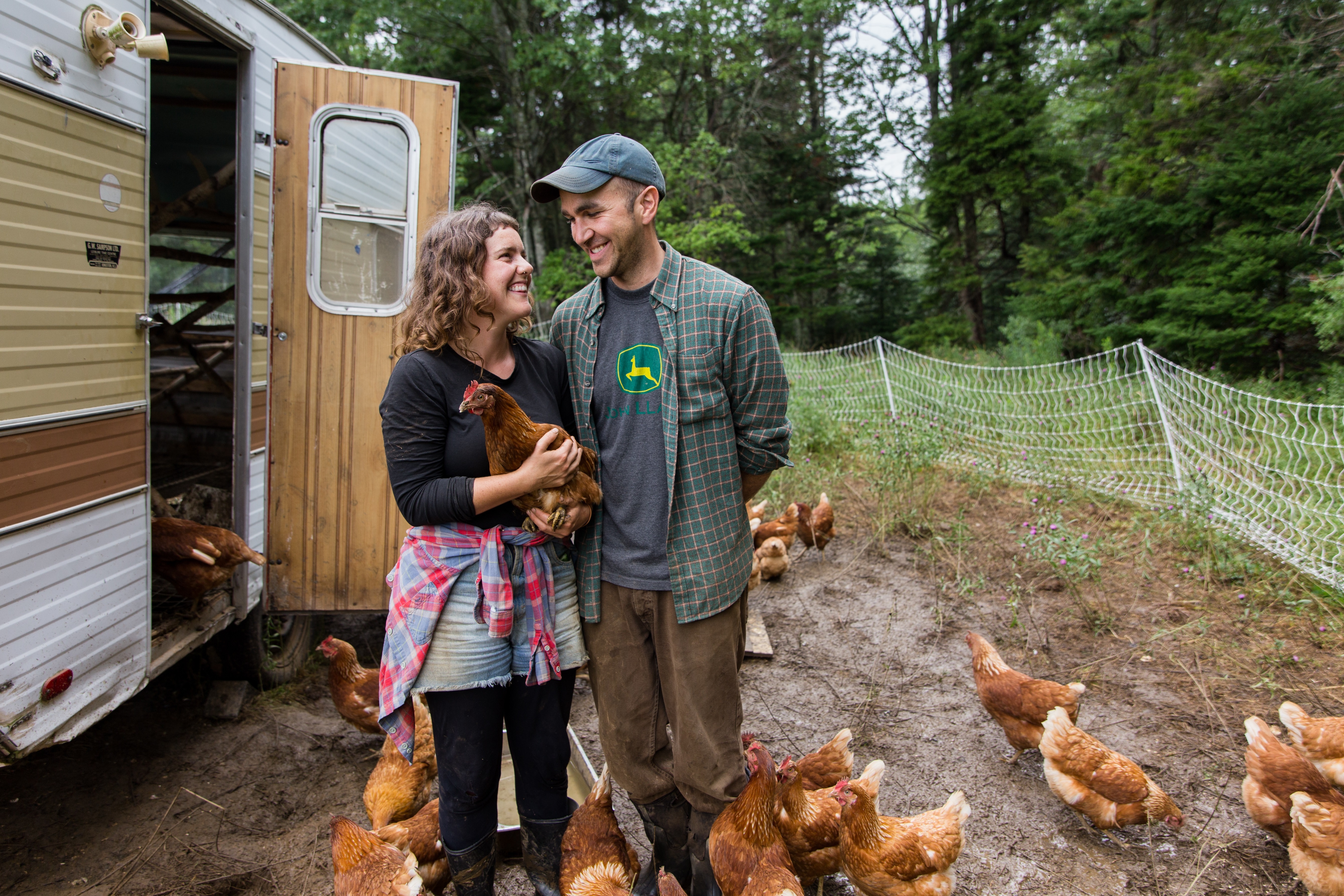 Pyke and Lamarque don't have backgrounds in farming, but are passionate about their new career.