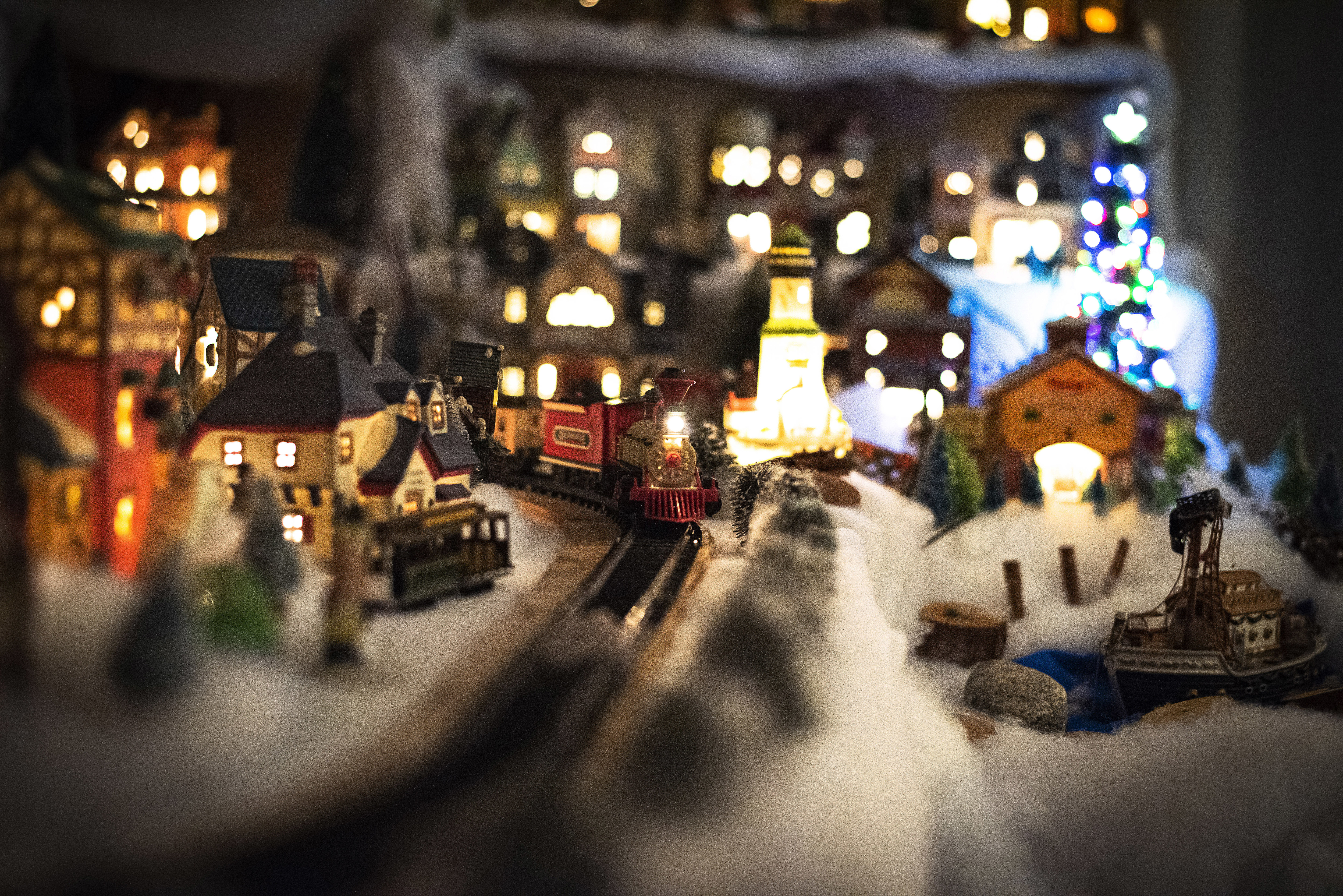 Many families have Christmas traditions that draw them closer together. For Alicia Bremner and her father Victor, who live on the Bedford Road, it is assembling a Christmas village in their living room. It started 25 years ago when she bought her father some pieces and it has grown from there. Every piece, except for several, have been gifts from her. (Brian McInnis/CBC)