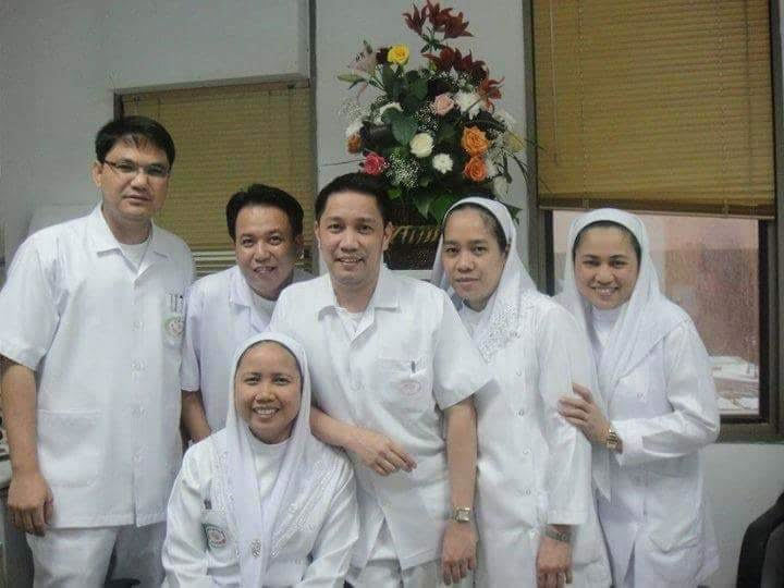 Care-home worker Warlito Valdez, left, with his co-workers in Saudi Arabia. Valdez later moved to B.C. and was employed as a residential worker helping people with intellectual and physical disabilities in Richmond, B.C. He died on April 5, 2020 after being exposed to COVID-19 on the job.(Minerva Rivera)