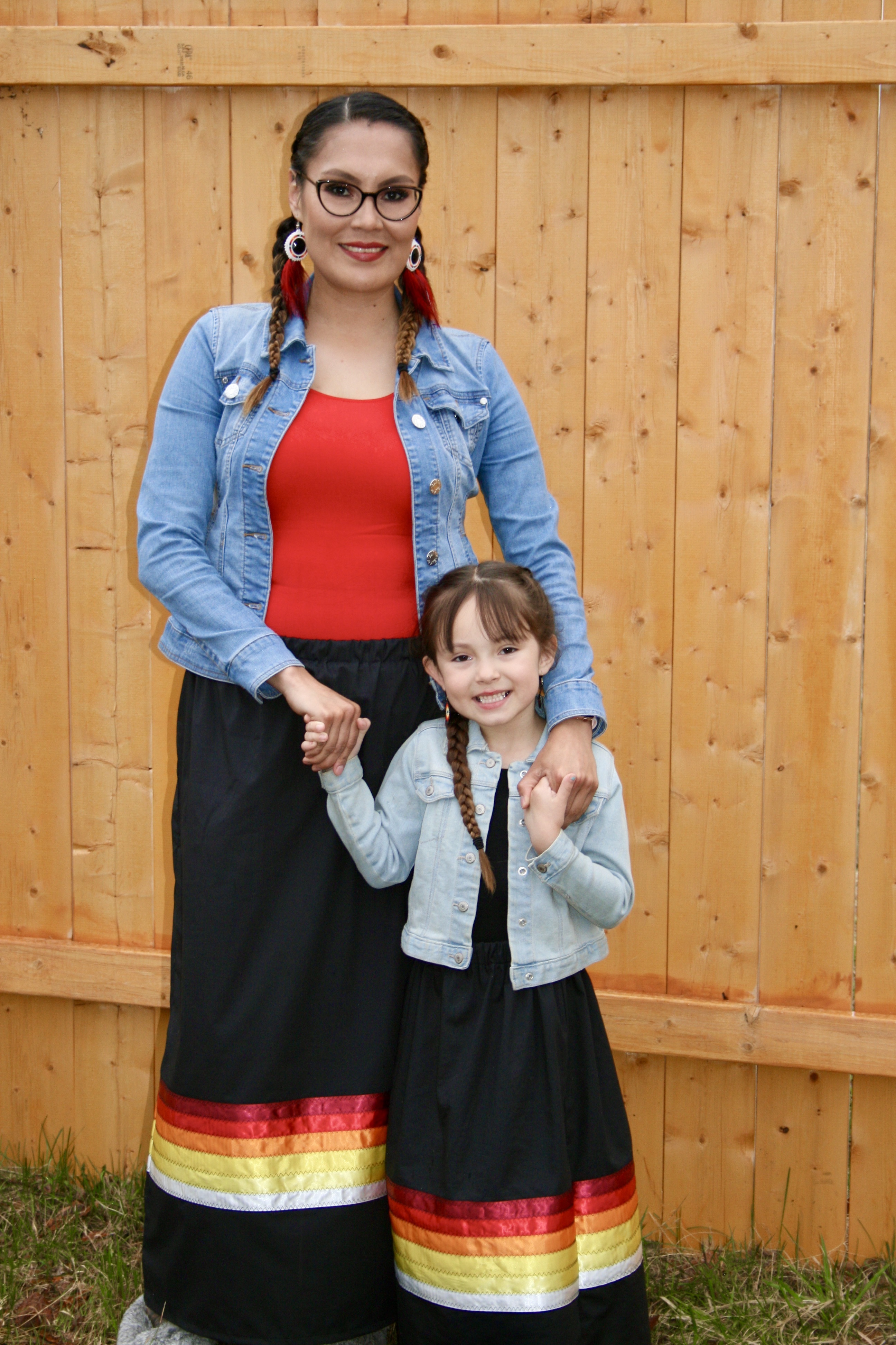 Cora Lemaigre, 34, and her daughter, Sophia, 5, speak Dene in their home as much as possible. (Submitted by Cora Lemaigre)