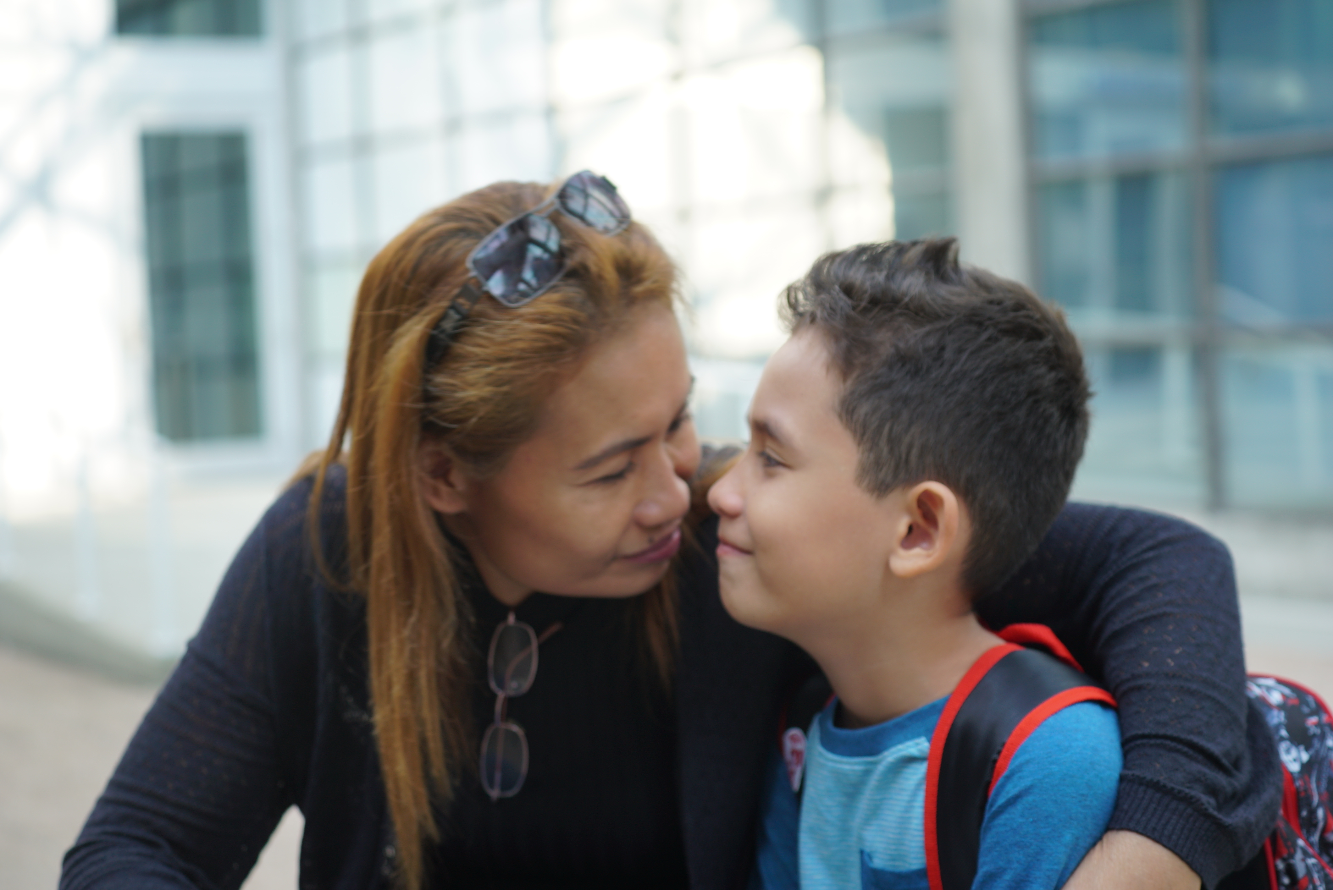 Luzie Gammon and her son JJ are now settled in Vancouver. (CBC)