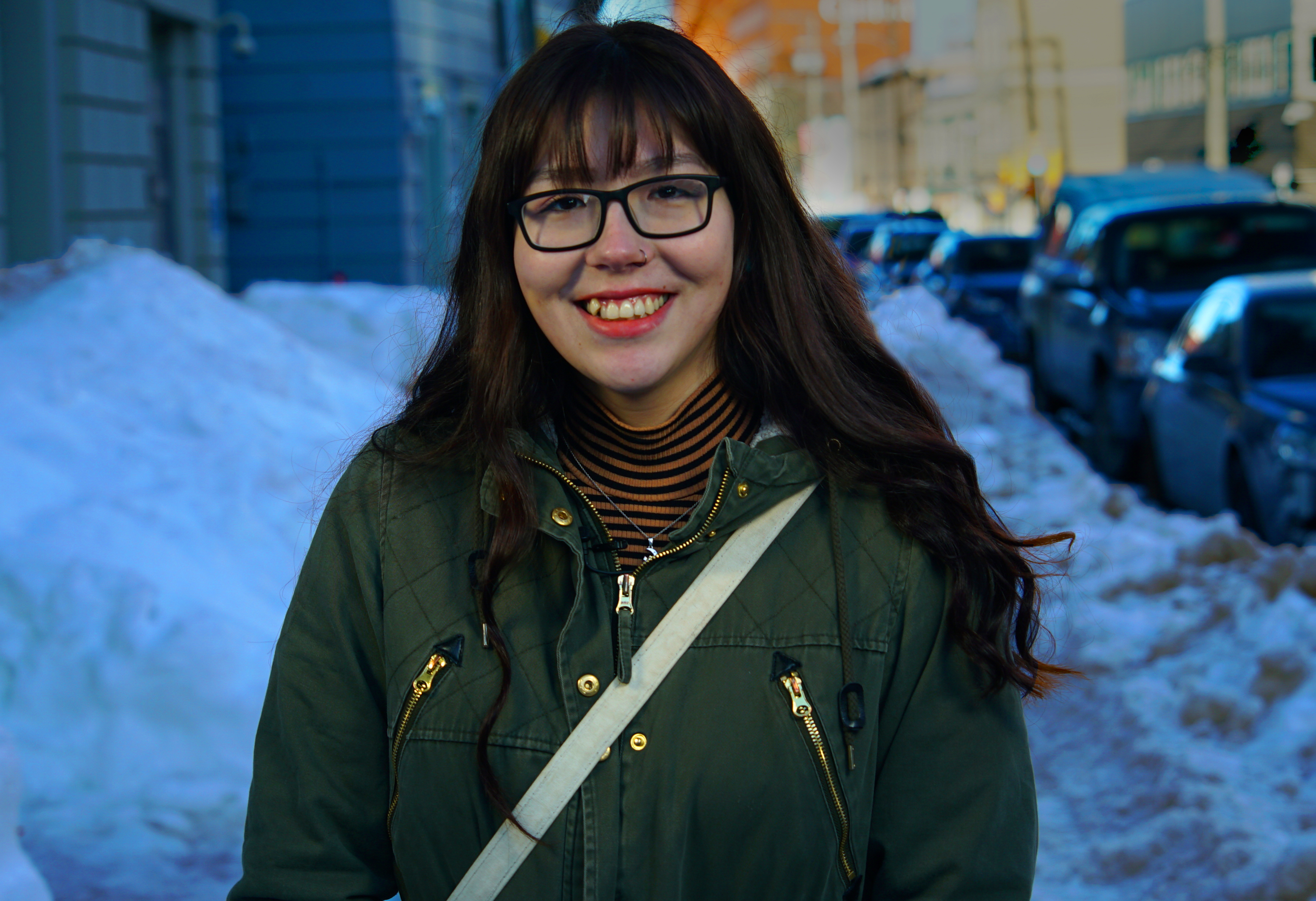 Amena Evans Harlick is the spitting image of her late mother, and she wouldn’t want it any other way. (Gary Quigley/CBC) 