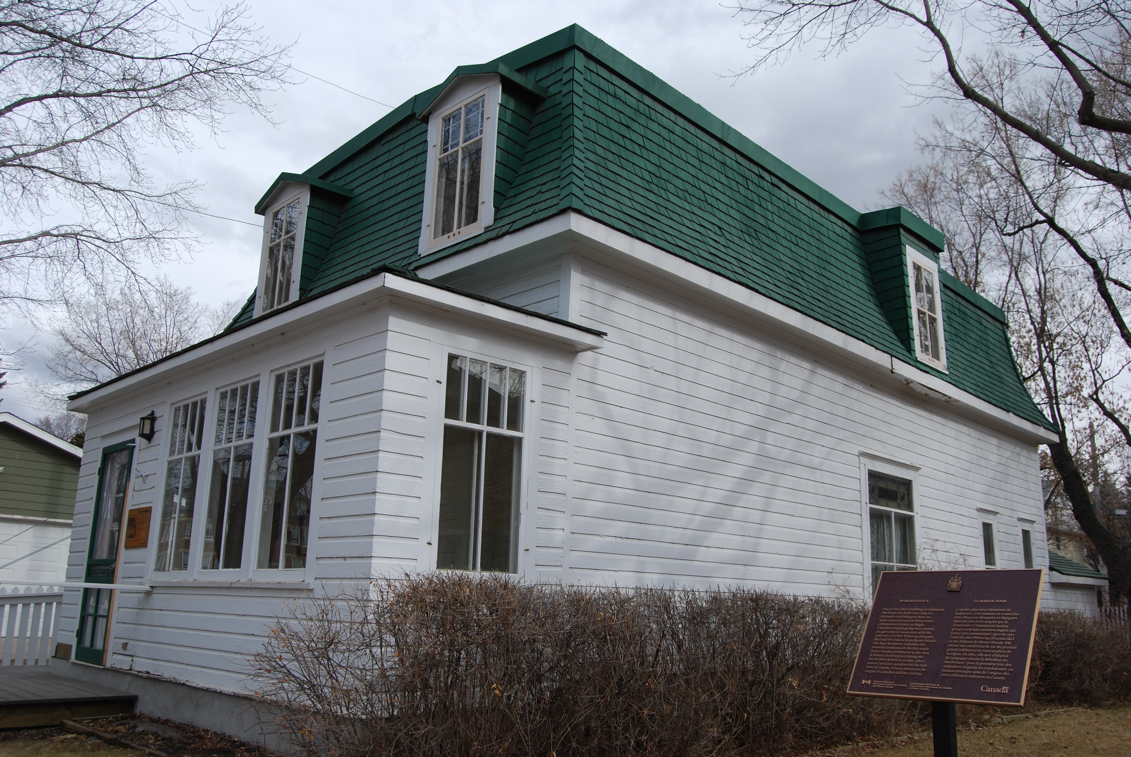 Just a year shy of the Capitol demolition, three properties were recommended for protection, including the Marr Residence. It's the oldest house in Saskatoon still standing on its original site. (Guy Quenneville/CBC) 