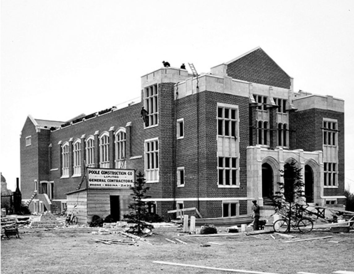 Darke Hall on College Avenue was completed in 1929 and became the new home for the Orchestral Society. (University of Regina)