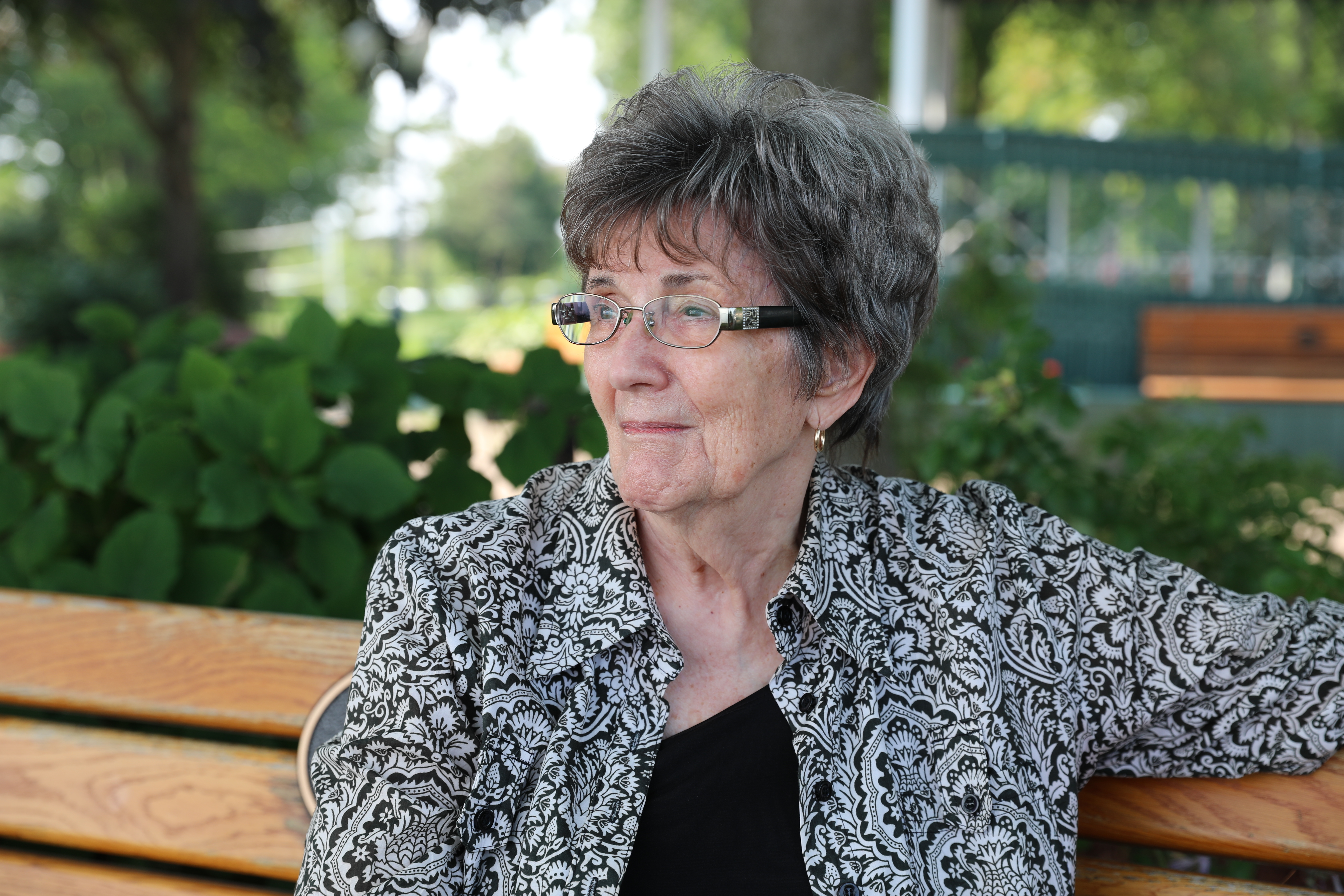 Donna Robertson, now 82, lived and worked at Grenville Christian College as a guidance counsellor. (John Badcock/CBC)