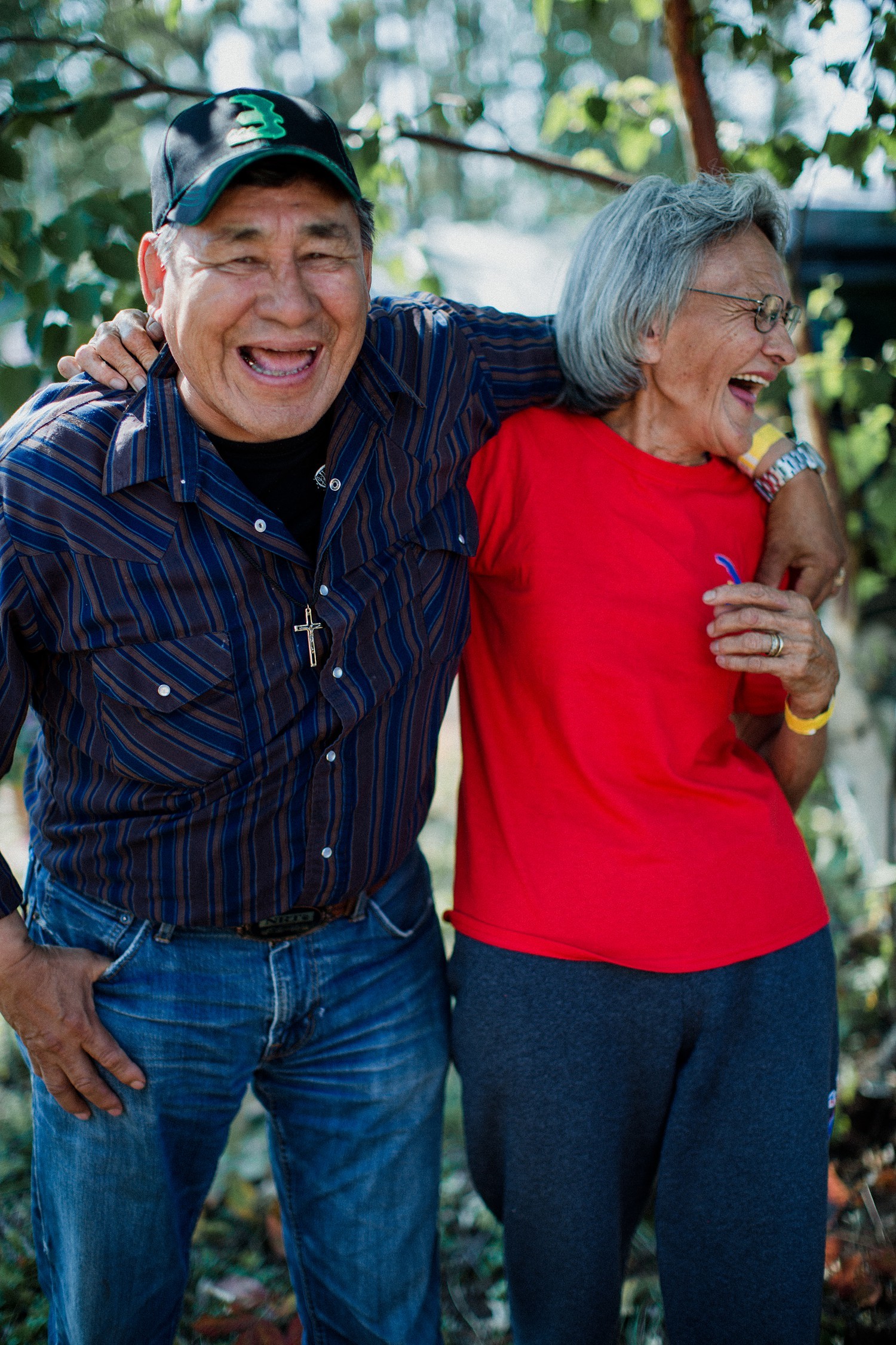 Ovide and Yvonne Wolverine, English River First Nation, Sask. 2014. (Tenille Campbell)