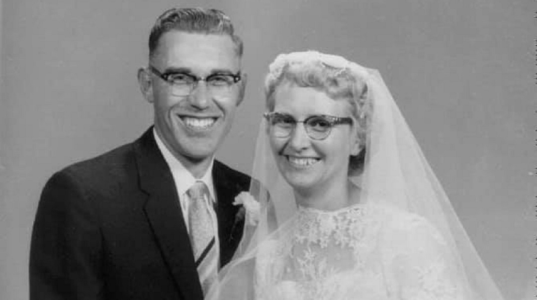 David and Irene Falk on their wedding day in 1958. (Submitted by the Falk family)