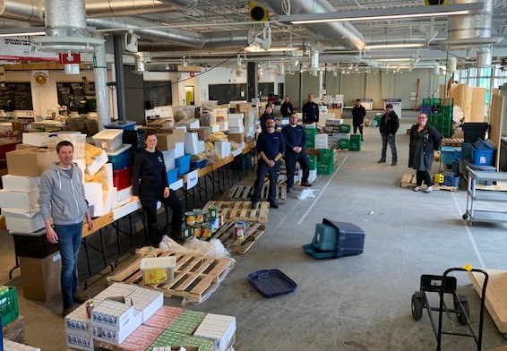 While the St. John's Farmers' Market was closed this spring to vendors and the public, it became a hub for food that was redistributed from schools. (Submitted by John Finn)