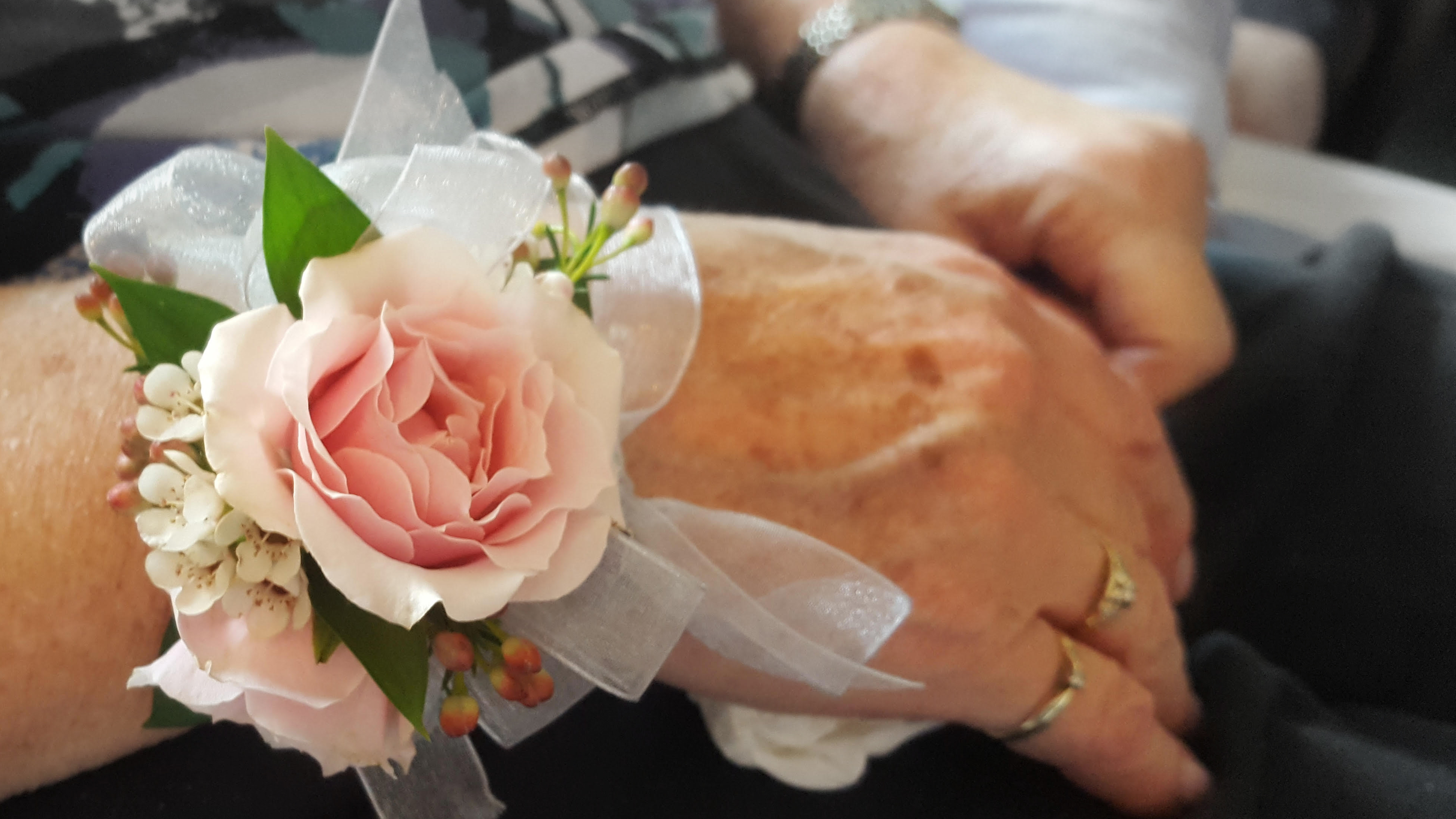 On the day of her death, Nowicki wore a corsage two of her granddaughters gave her. (Nowicki family)