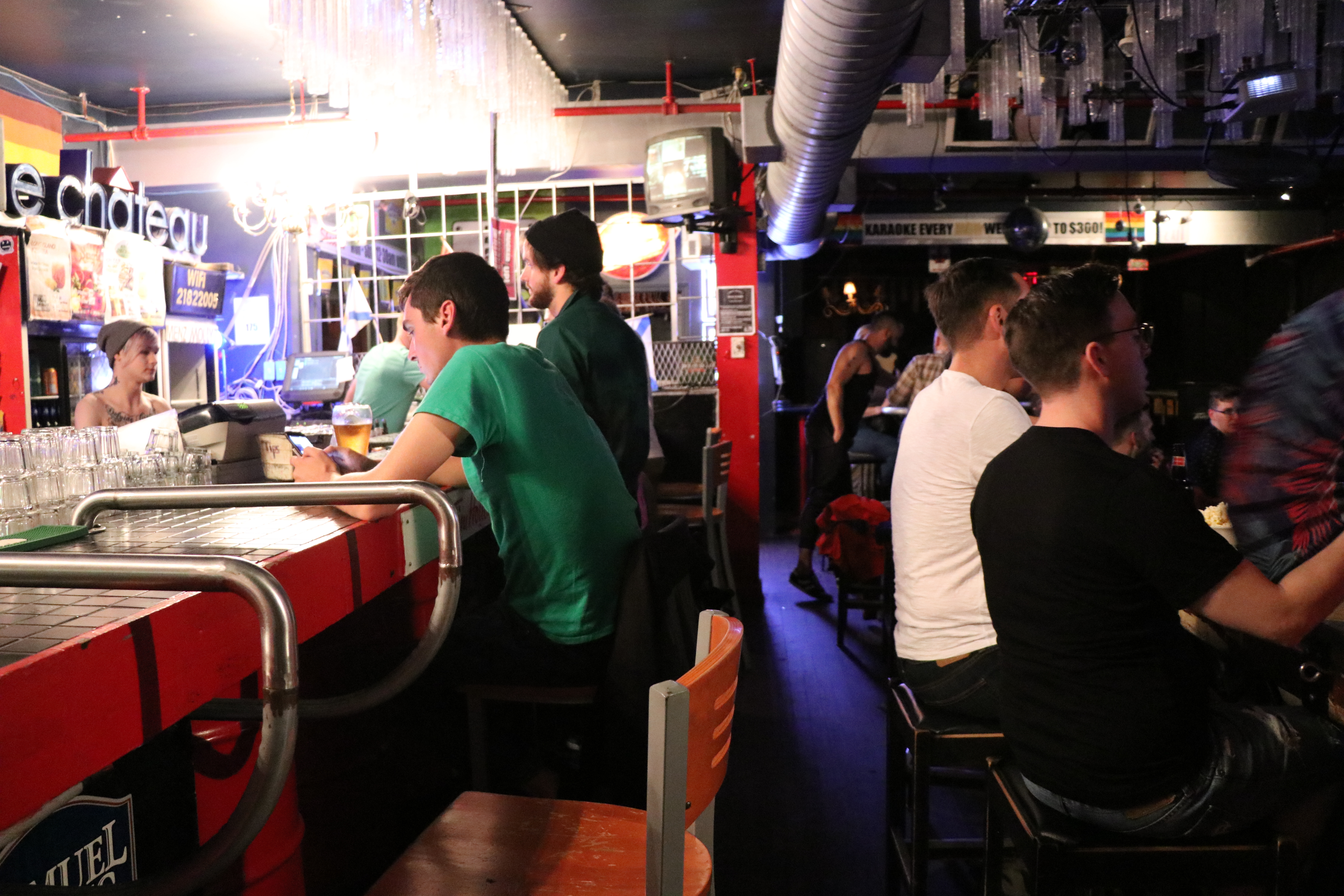 Menz & Mollyz Bar on Gottingen Street hosts drag shows. (Emma Davie/CBC)