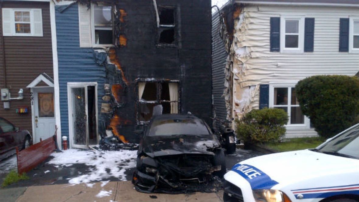 Al Potter's home on Hamilton Avenue was firebombed on May 31, 2013. During a conversation with an undercover police officer, Potter said his home was targeted because he shut down a Bacchus Motorcycle Club chapter in St. John's. (CBC)