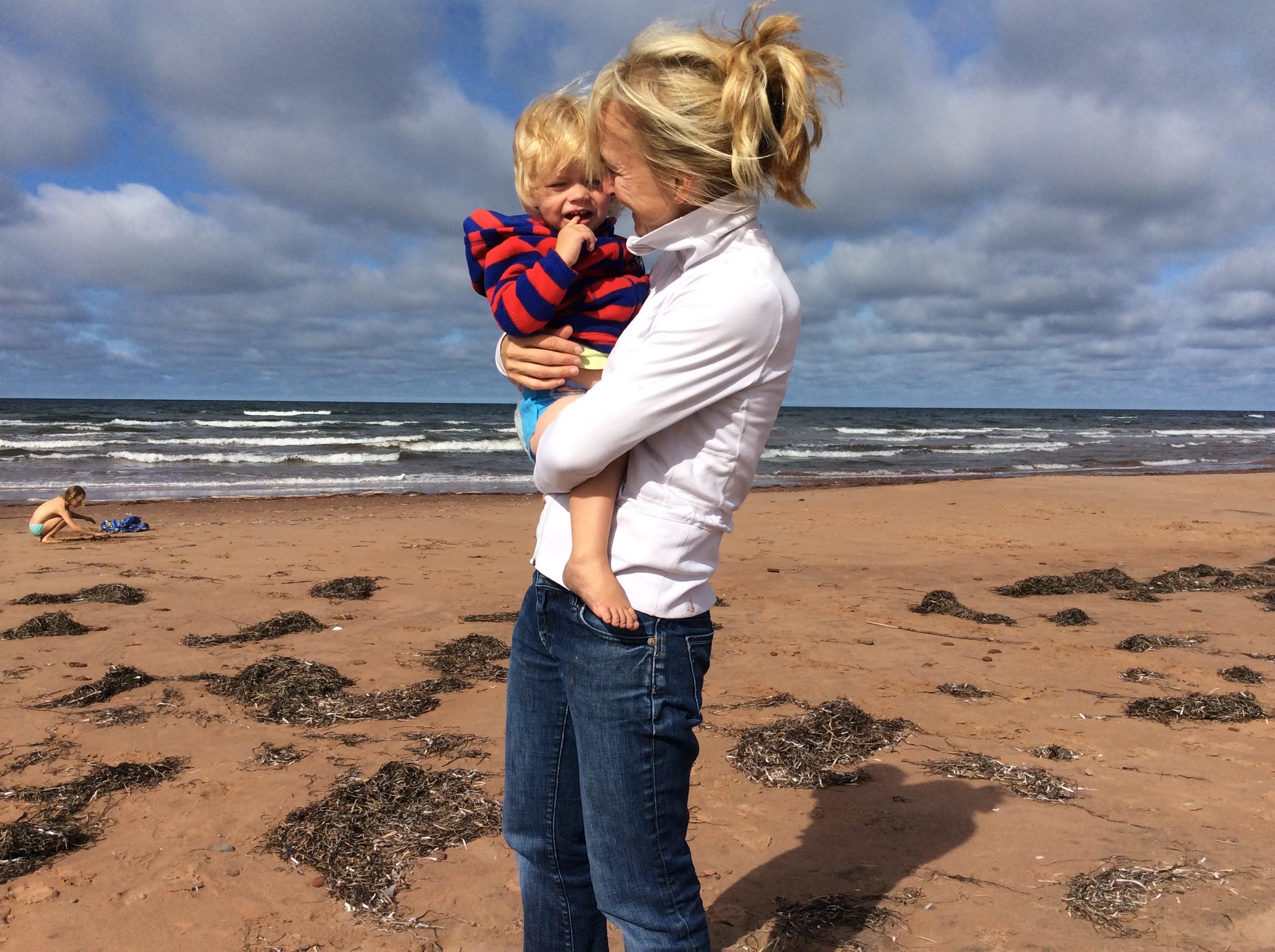 'There’s lots to be hopeful for, lots to look forward to, but as we do so, we go forward, at any age, trying to remember to be kind to each other, work hard, laugh together. There are lots of reasons for optimism,' says Morrison, pictured here with her son Laurent. (Submitted by Heather Morrison)