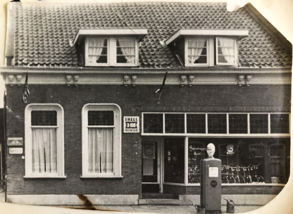 The family first opened a bicycle shop in the Netherlands. This photo of the storefront was taken circa 1935. (Submitted by Fred Vandelinden)