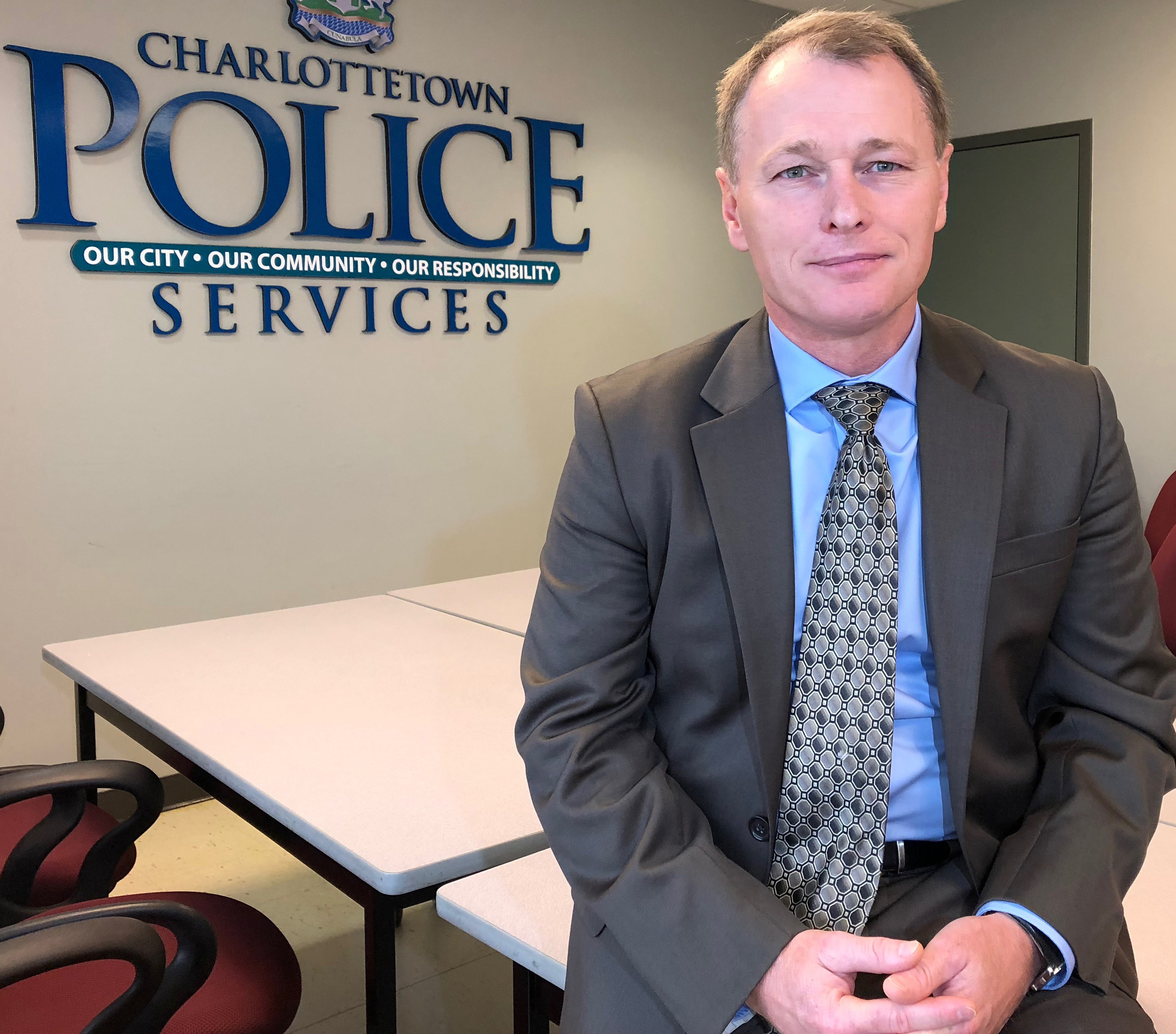 Brad MacConnell, now Charlottetown's deputy police chief, was a member of an RCMP and Charlottetown Police joint task force assigned to investigate the bombings. (Ken Linton/CBC)