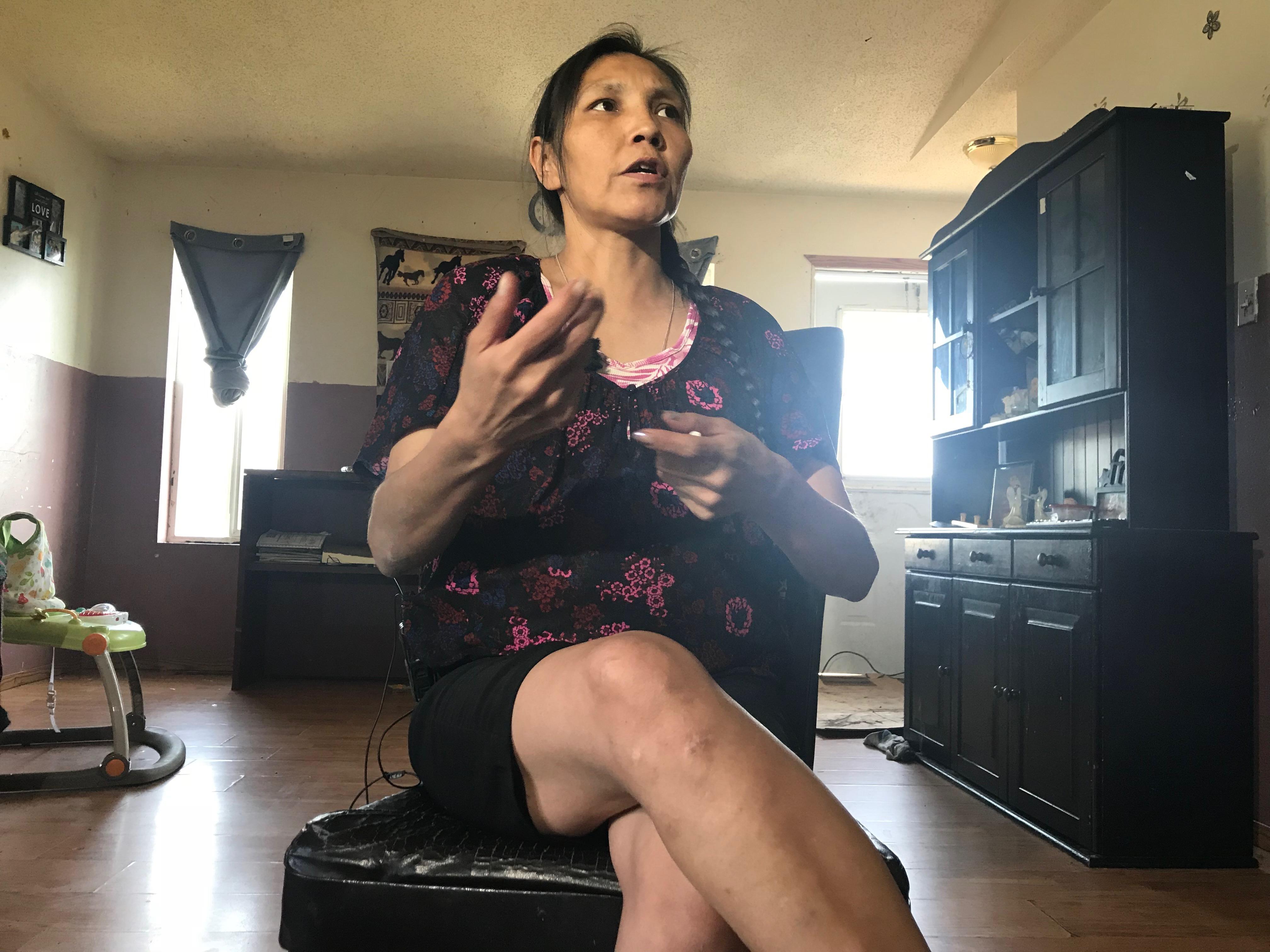 Charmaine Stick went on a 13-day hunger strike, calling for financial transparency at Onion Lake Cree Nation. (Geoff Leo)