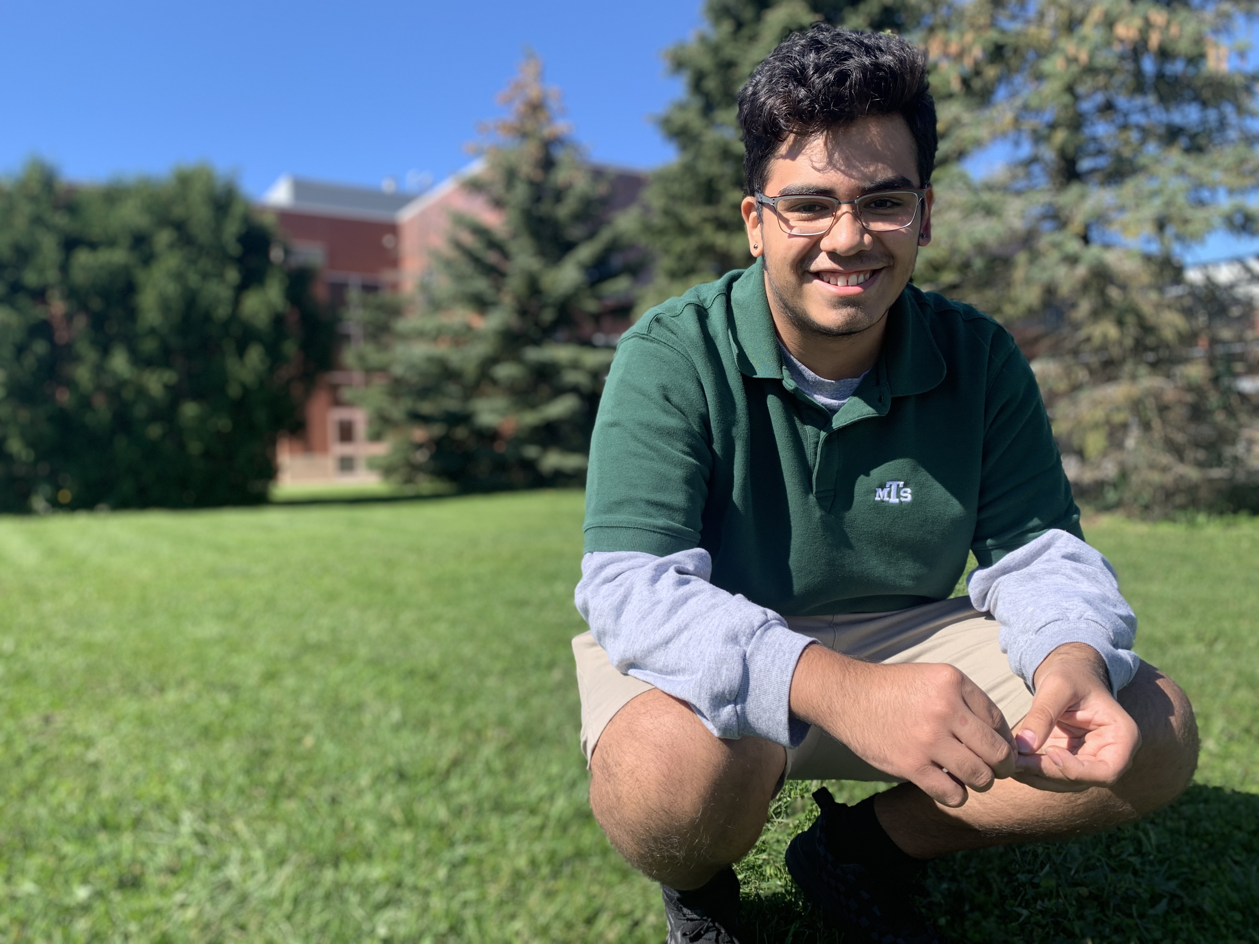 Dillon Moses Strasser Einish, a high school student in London, Ont., from Naskapi Nation of Kawawachikamach in northern Quebec. (Kate Dubinski/CBC)