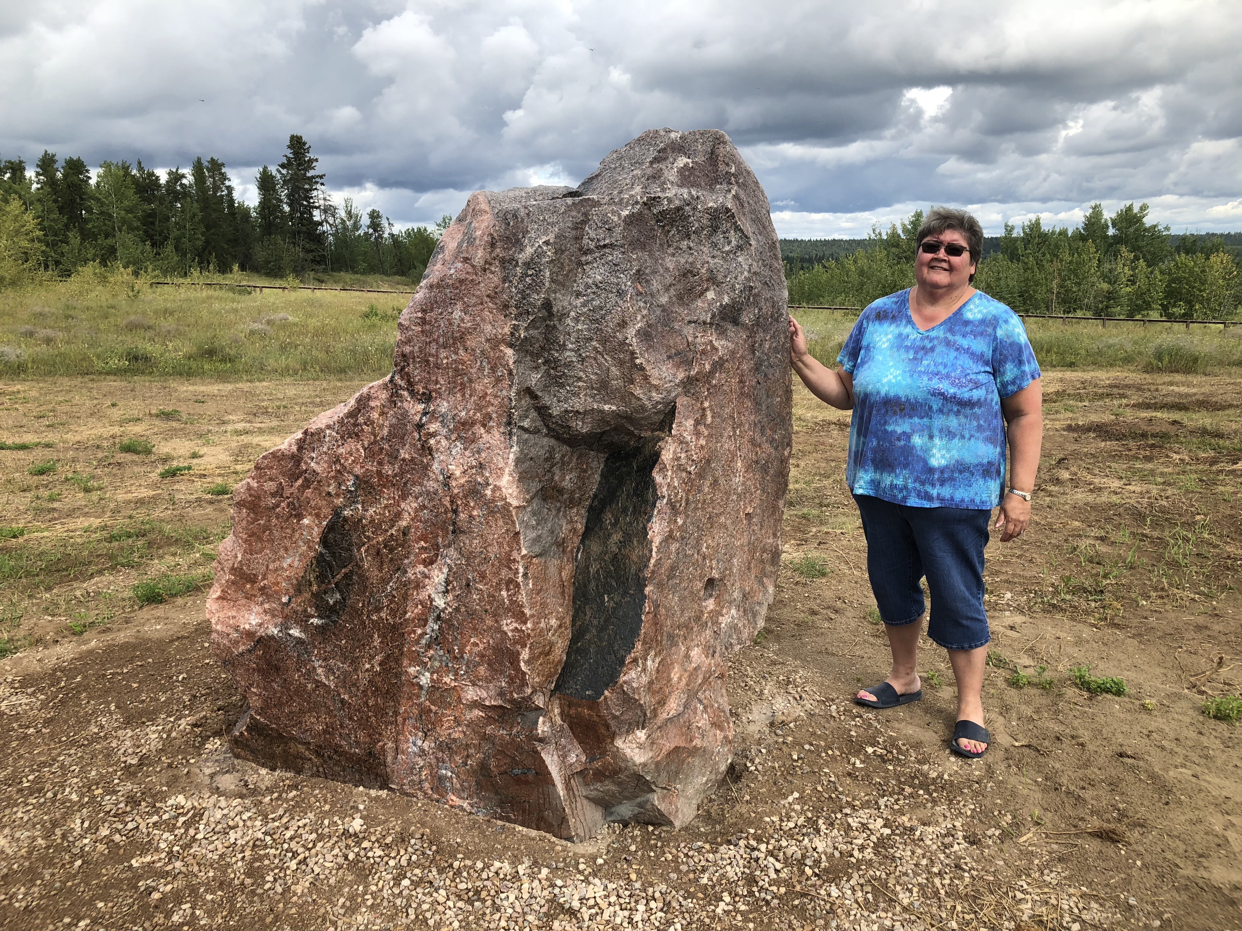 Jeanie Marie-Jewell thinks she would have more of a connection to her culture if the landslide hadn't happened. (Rachel Zelniker/CBC)