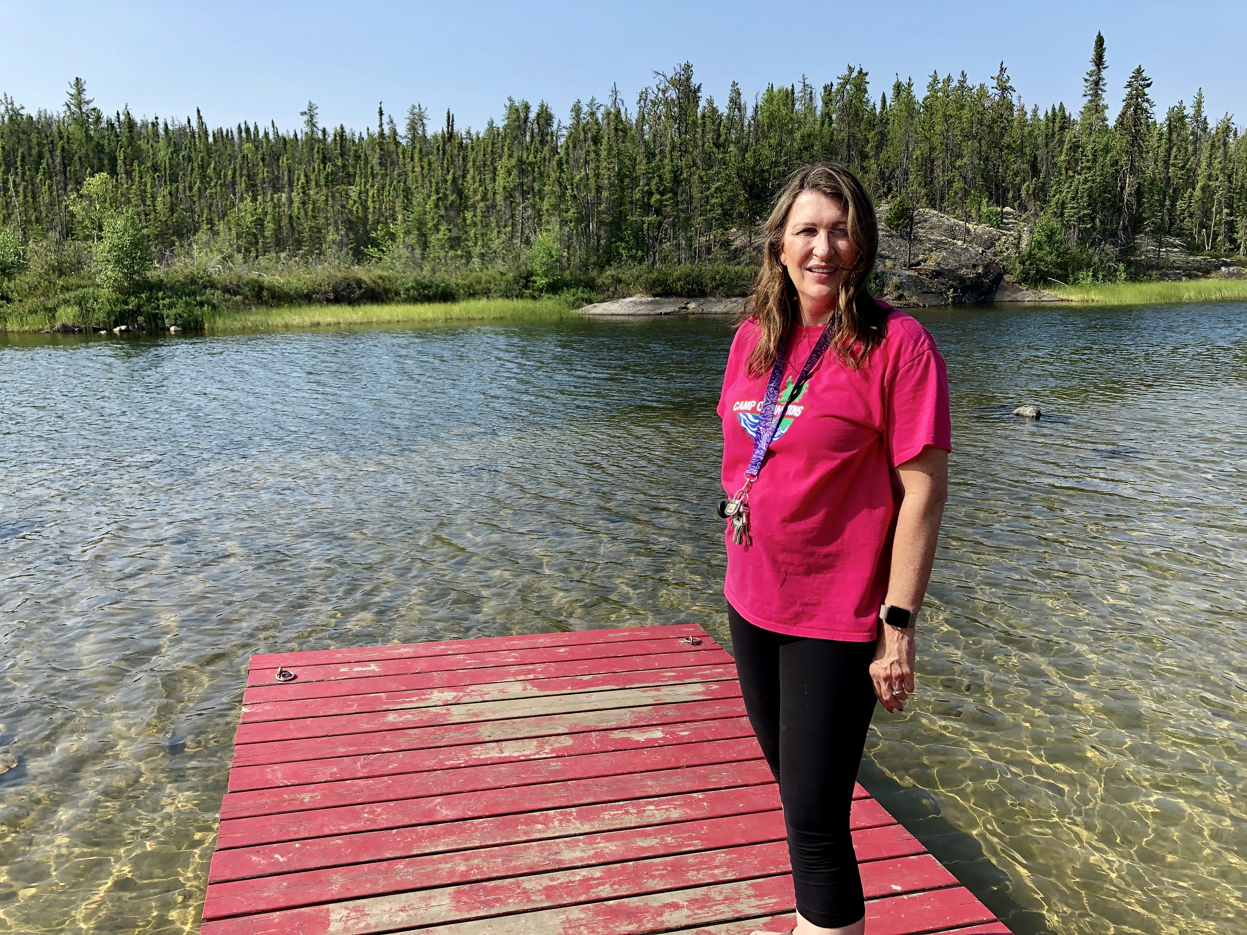 Camp Connections is located along the Cameron River outside Yellowknife. It hosts foster children during the summer months. (Kate Kyle/CBC)