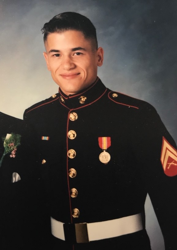 Derek Montour joined the United States Marines Corps immediately after the 1990 Oka Crisis and served for 10 years. (Submitted by Derek Montour)