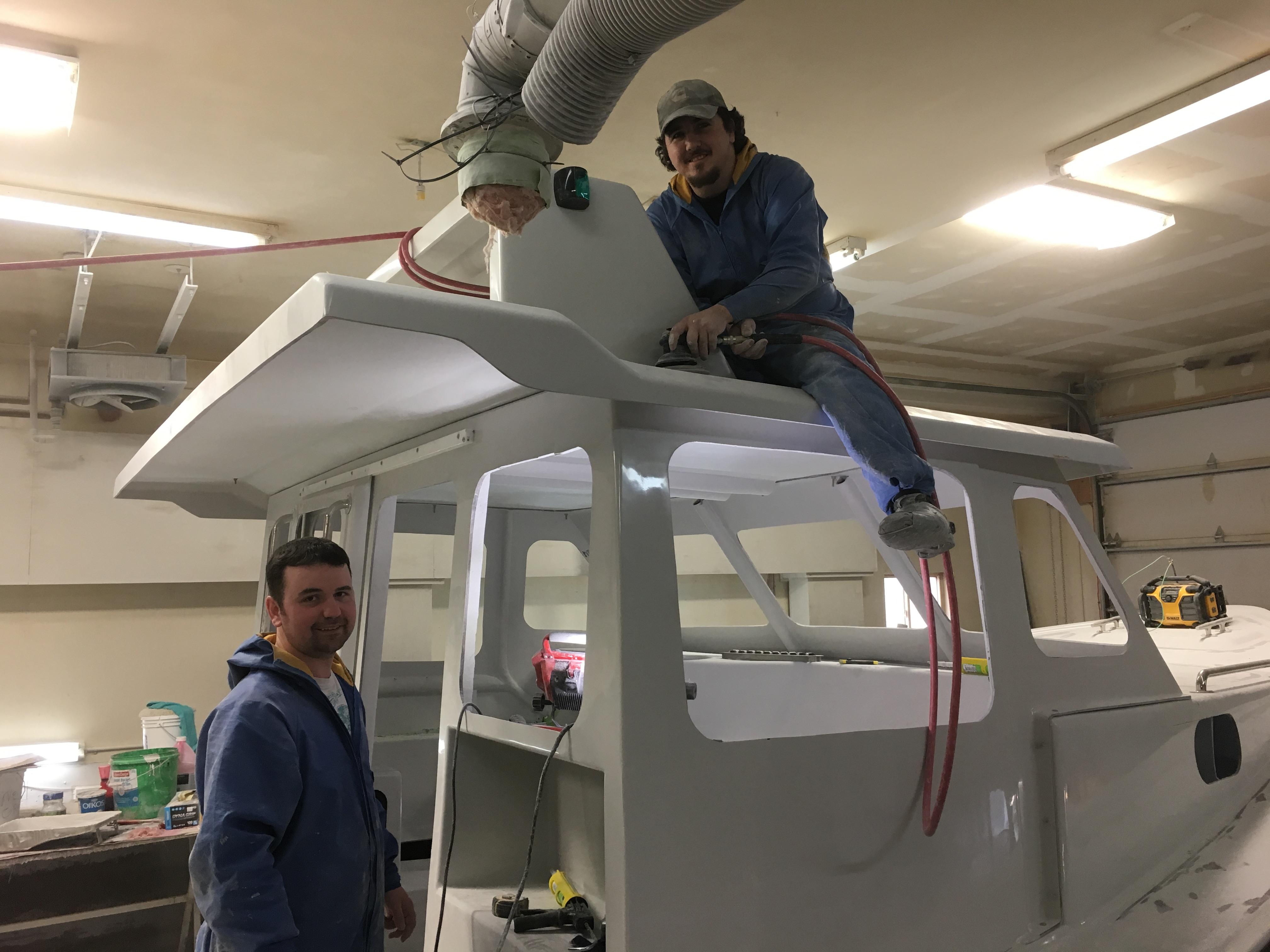 'The biggest challenge in the industry ... is attracting young people into the industry to pursue a career,' says Edwards. (Submitted by Hutt Brothers Boat Shop)