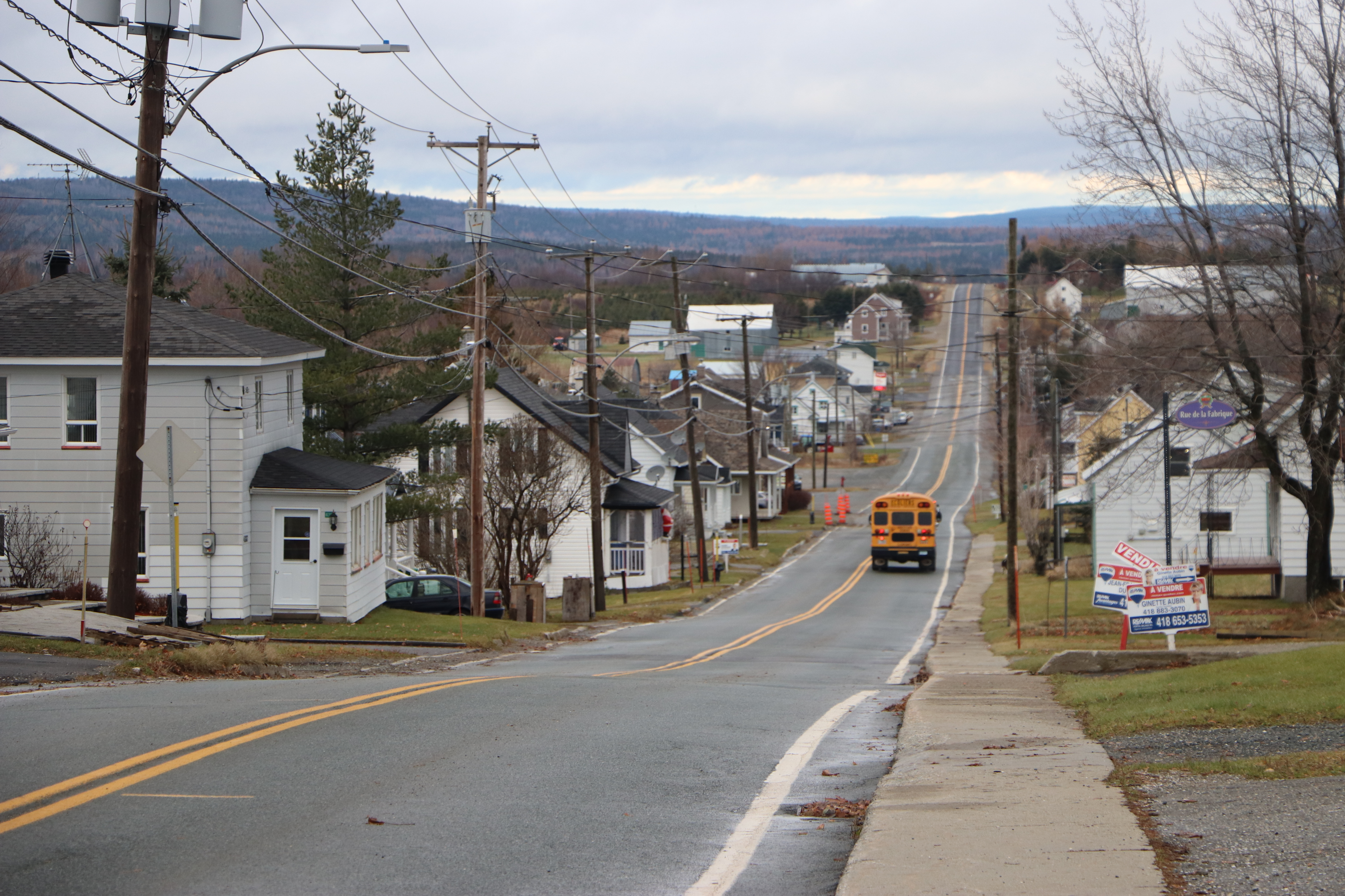 Notre-Dame-Auxiliatrice-de-Buckland is one of several quiet towns spread throughout the Bellechasse region, which is mostly agricultural. (Julia Page/CBC)