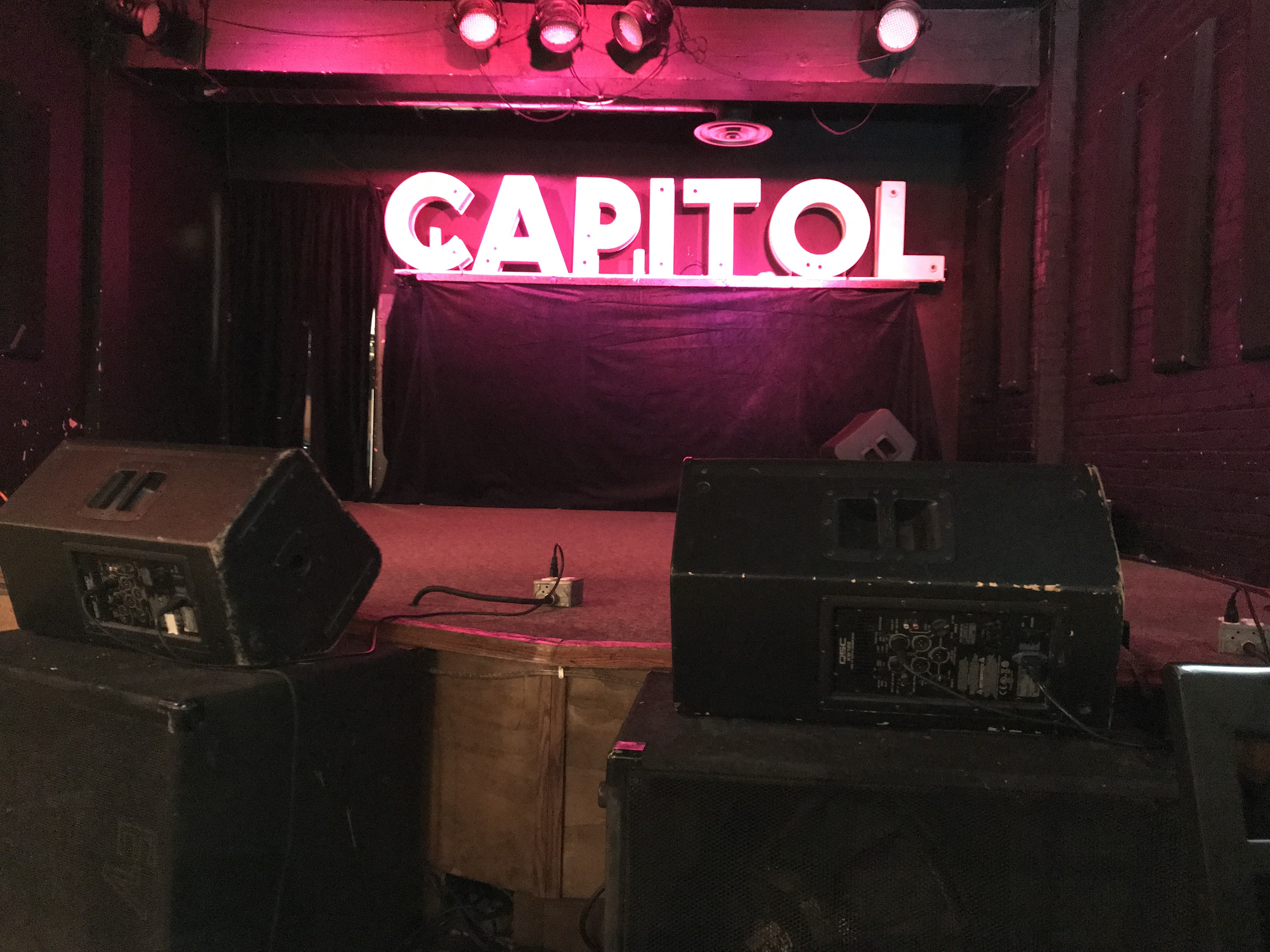 The stage at the Capitol Music Club in Saskatoon. (Guy Quenneville/CBC)