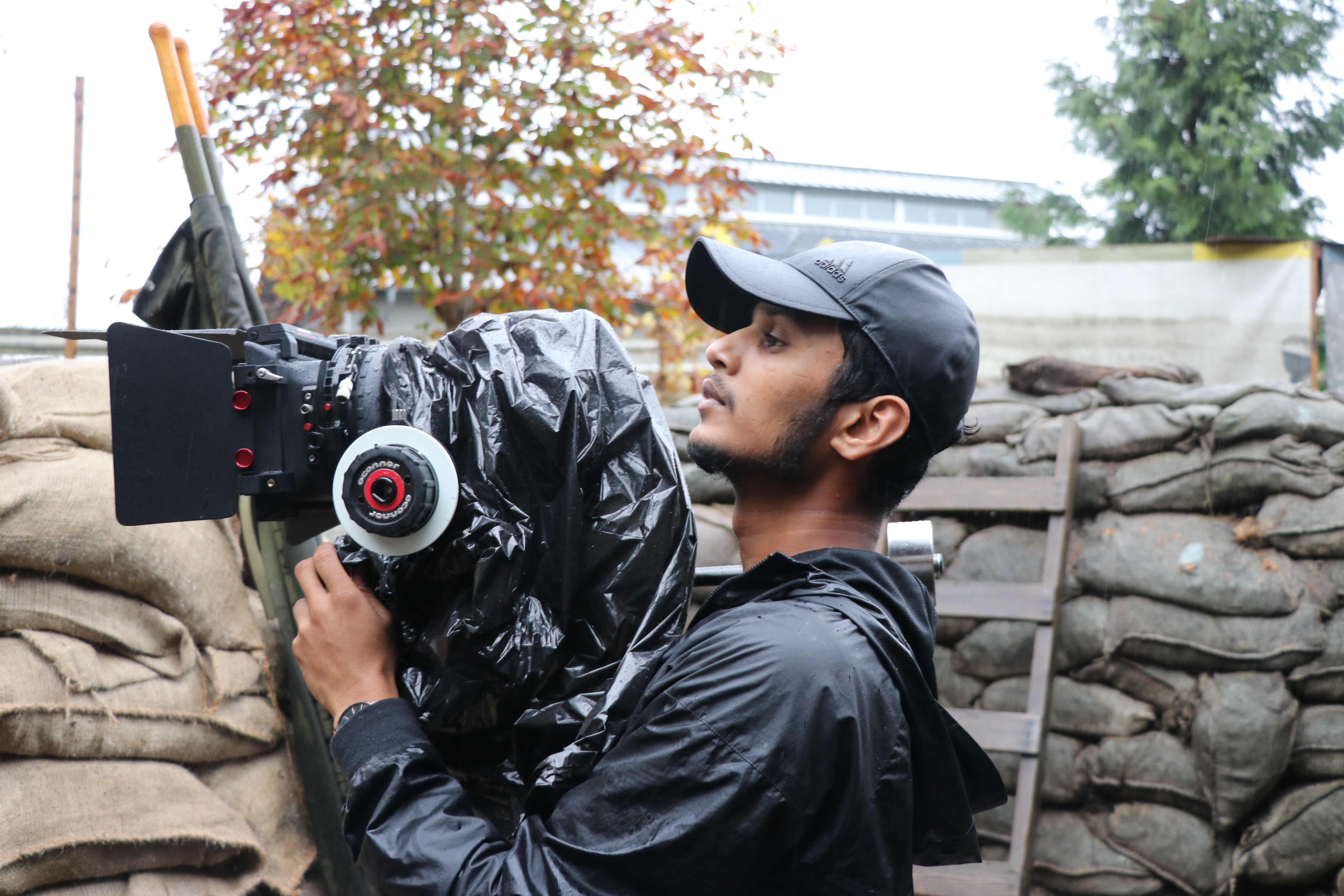 Shooting the film has brought back memories for Sopithan Rajeswaran of growing up in wartorn Sri Lanka. (Tamara Baluja/CBC)