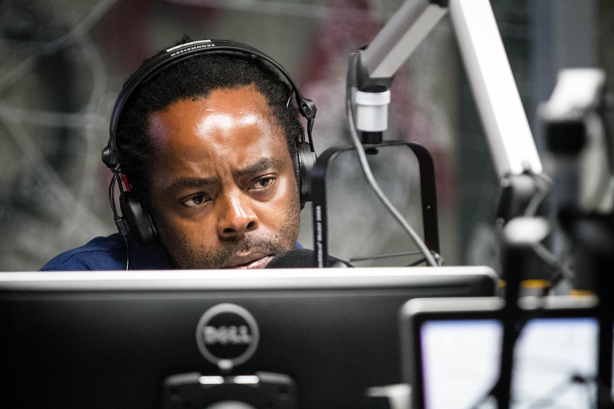 Koketso Sachane, host of a popular radio show on the Cape Talk station, says access to water is a problem beyond Cape Town's city limits. (Lily Martin/CBC)