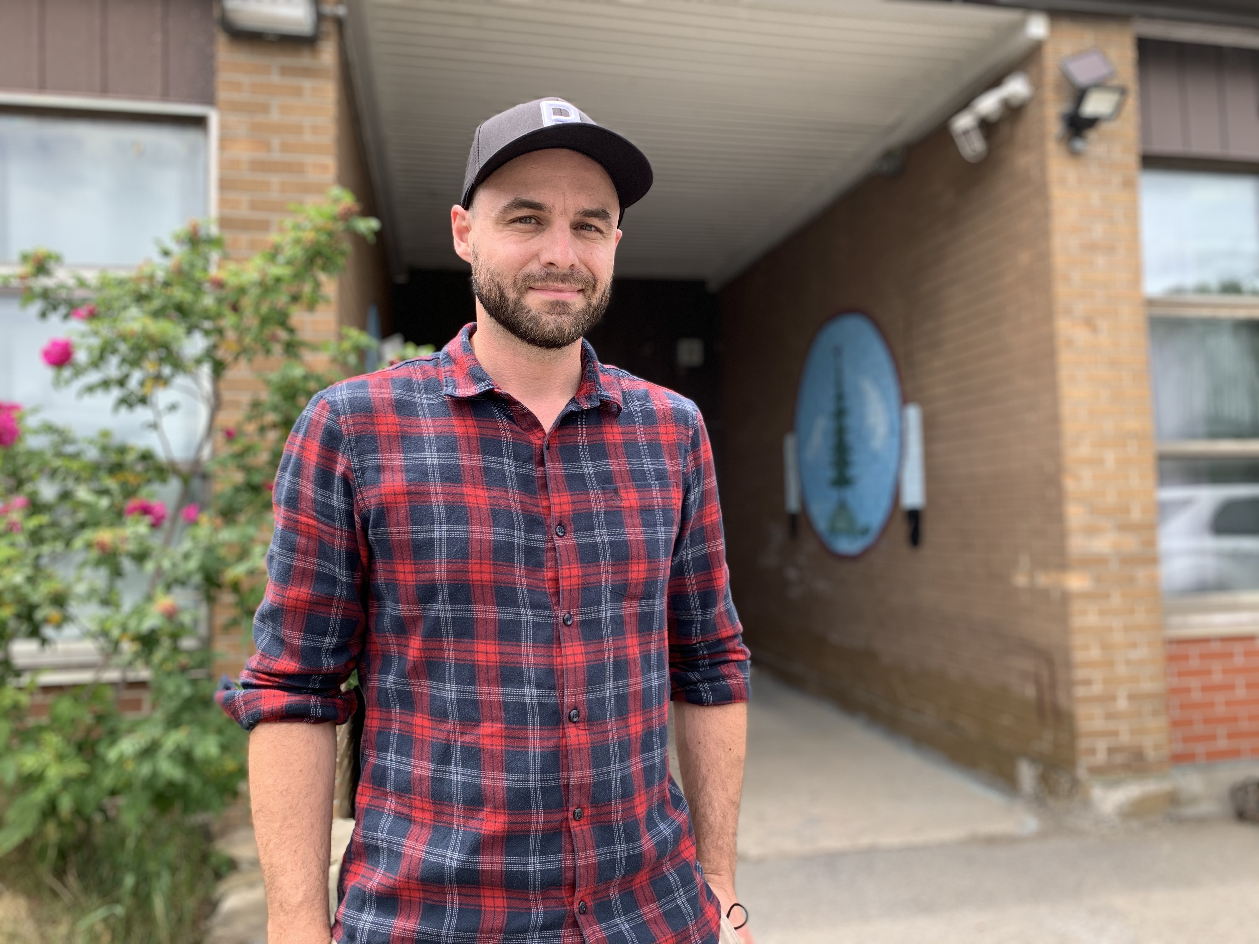 Scott Berwick is the photo archivist at the Kanien’kehá:ka Onkwawén:na Raotitióhkwa Language and Cultural Center. (Ka’nhehsí:io Deer/CBC)