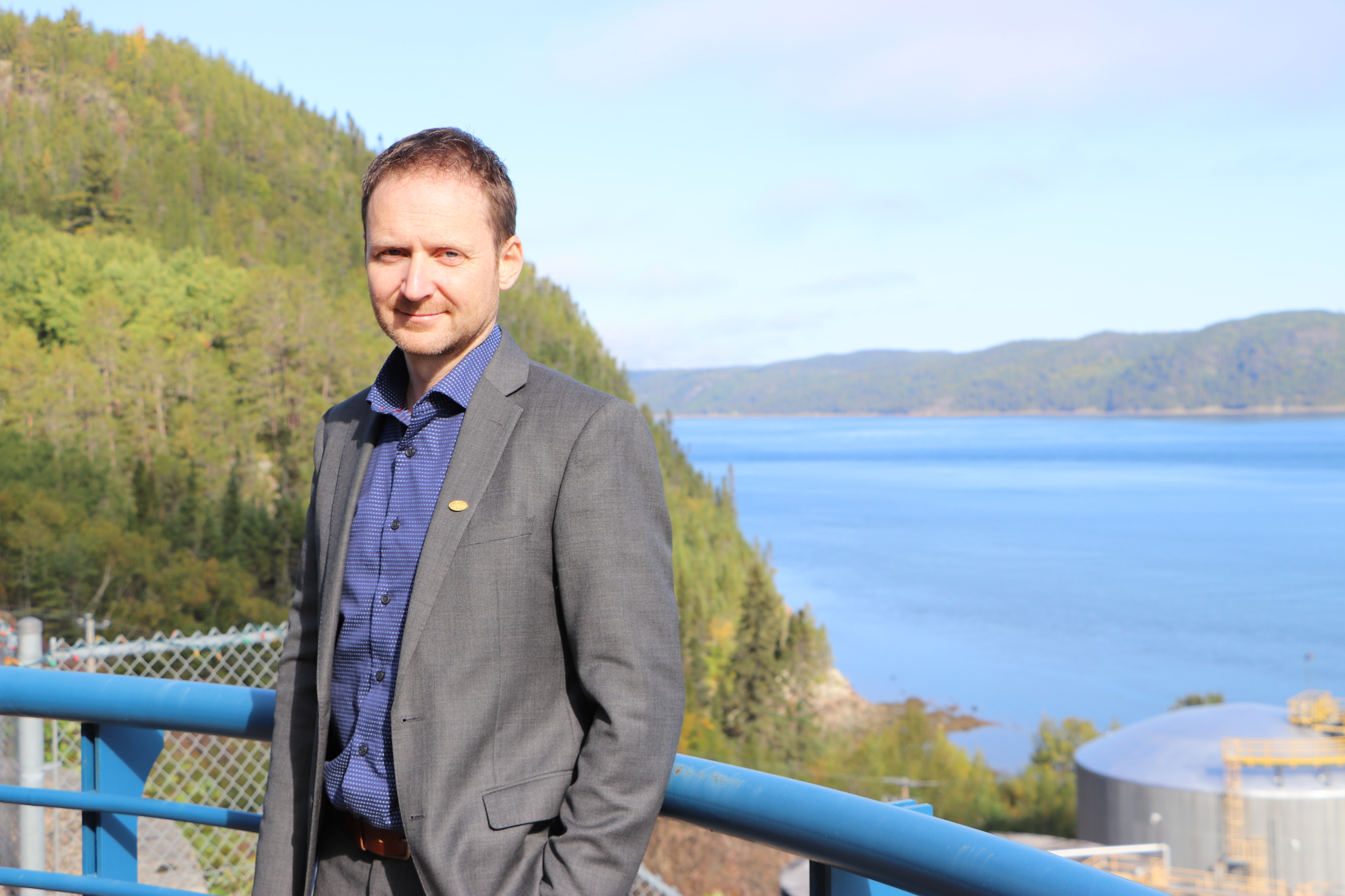 Carl Laberge, general manager of the Saguenay Port Authority, said the topography of the fjord makes it the ideal location from which to export LNG.  