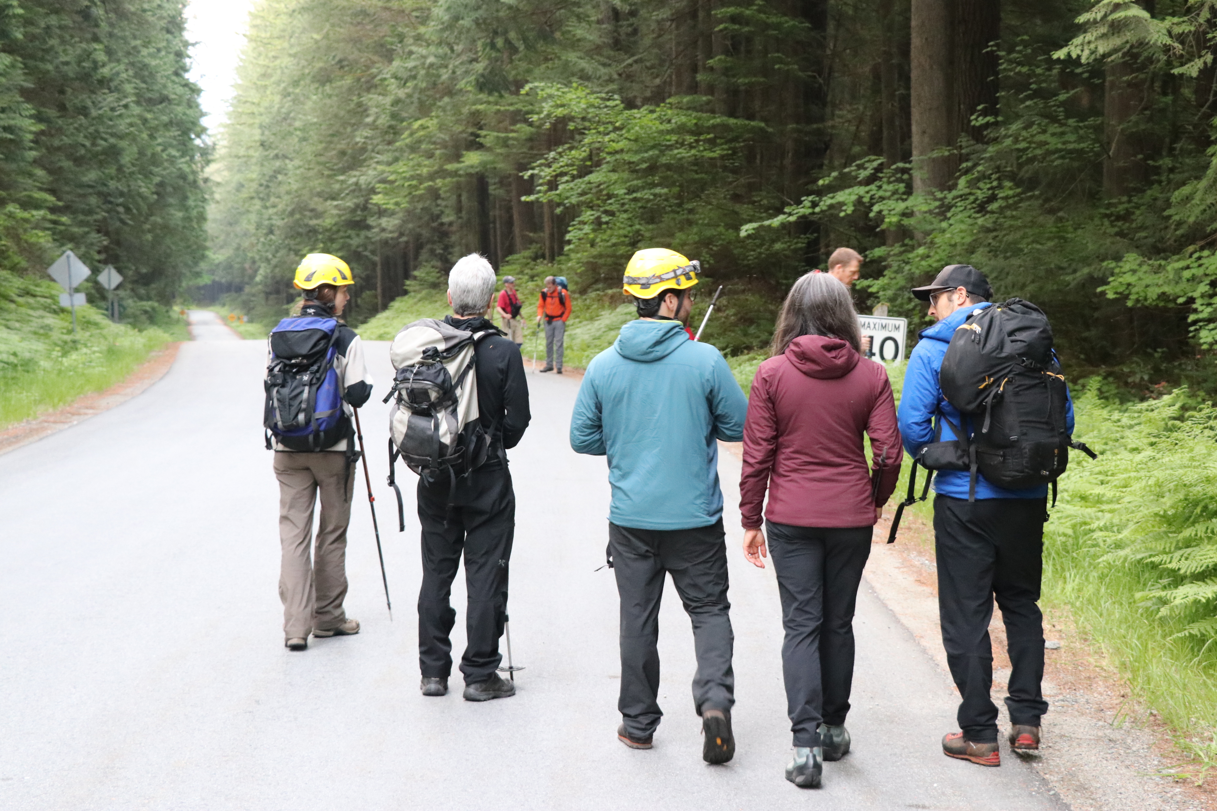 The group finished the training session as dusk settled in, and by 9 p.m., packed up and headed home. (Clare Hennig/CBC)