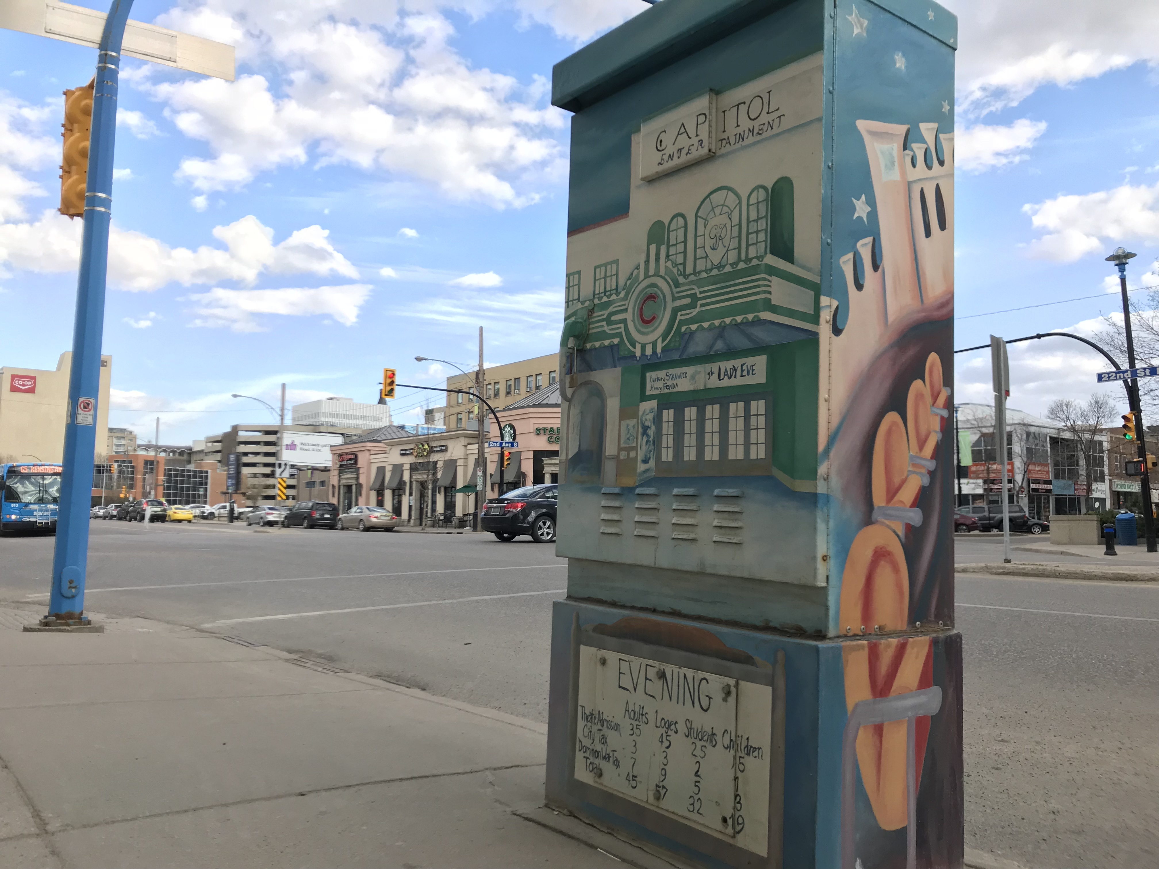 A totem near where the theatre once stood. (Guy Quenneville/CBC)